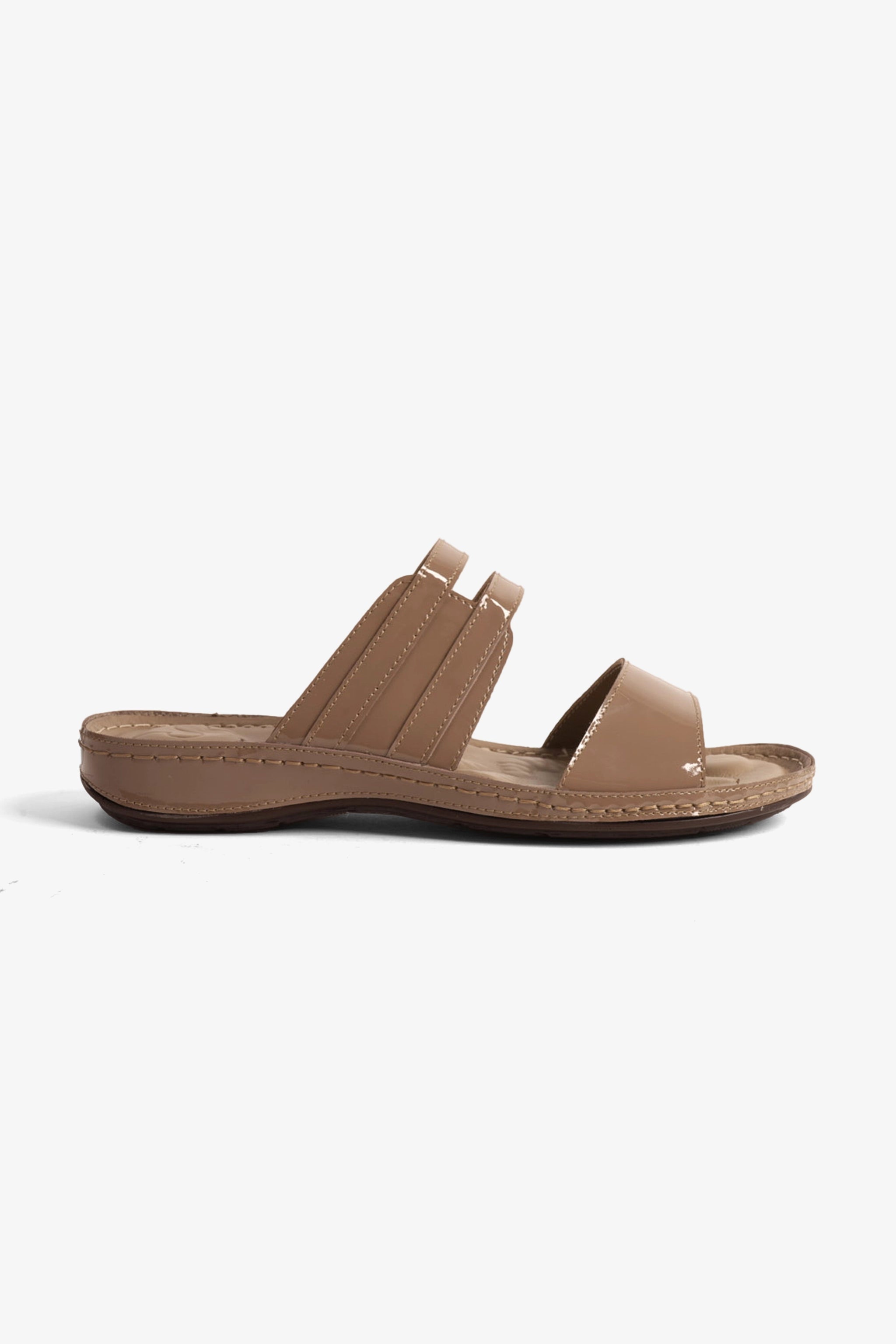COMFORT PLUS LADIES SANDALS - CP729 STONE - Seventy7
