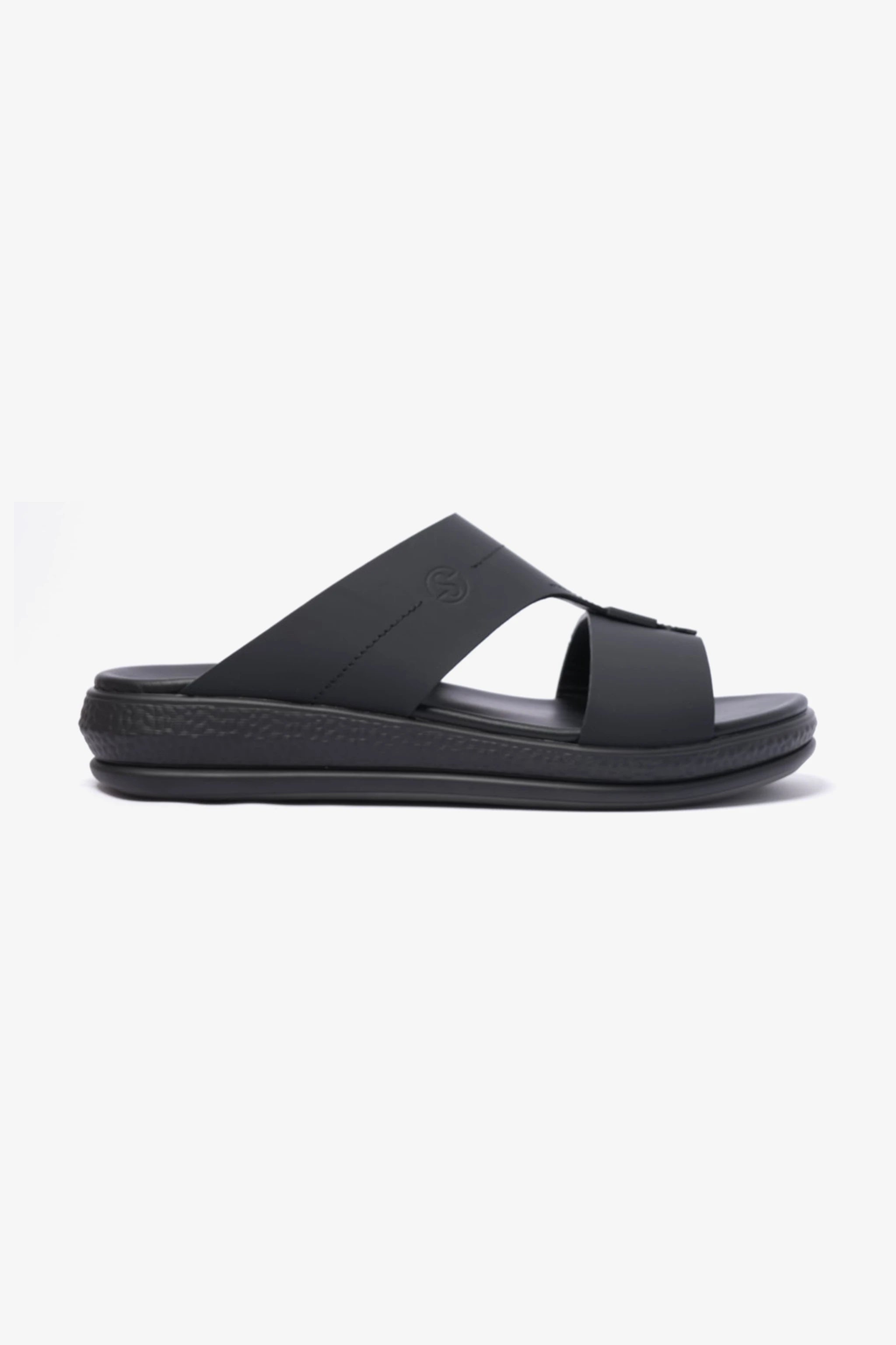 COMFORT PLUS STYLISH MEN SANDAL BLACK - Seventy7