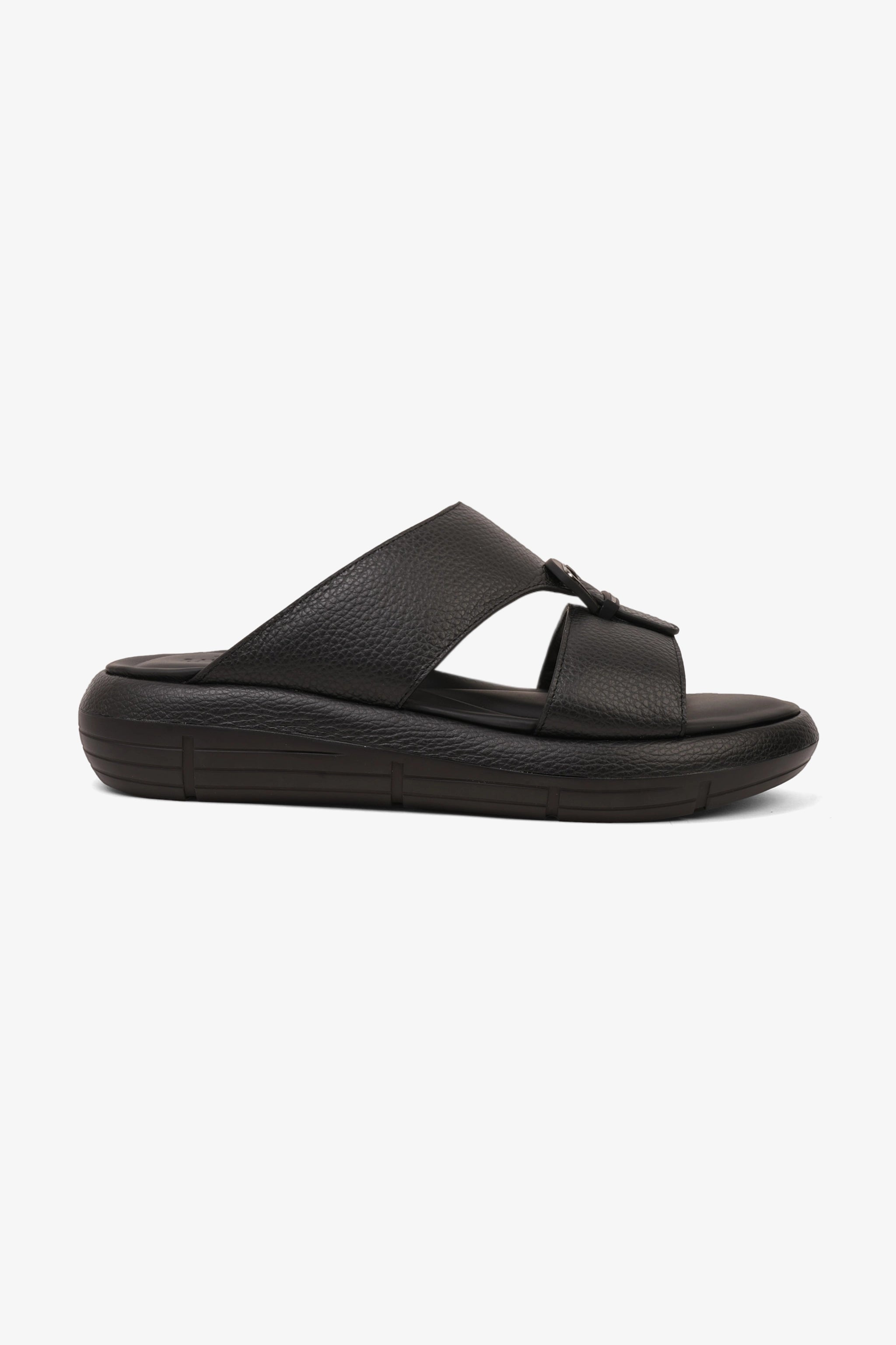 UOMO CAVALIER MENS VERTEX ARABIC SANDALS BLACK - Seventy7