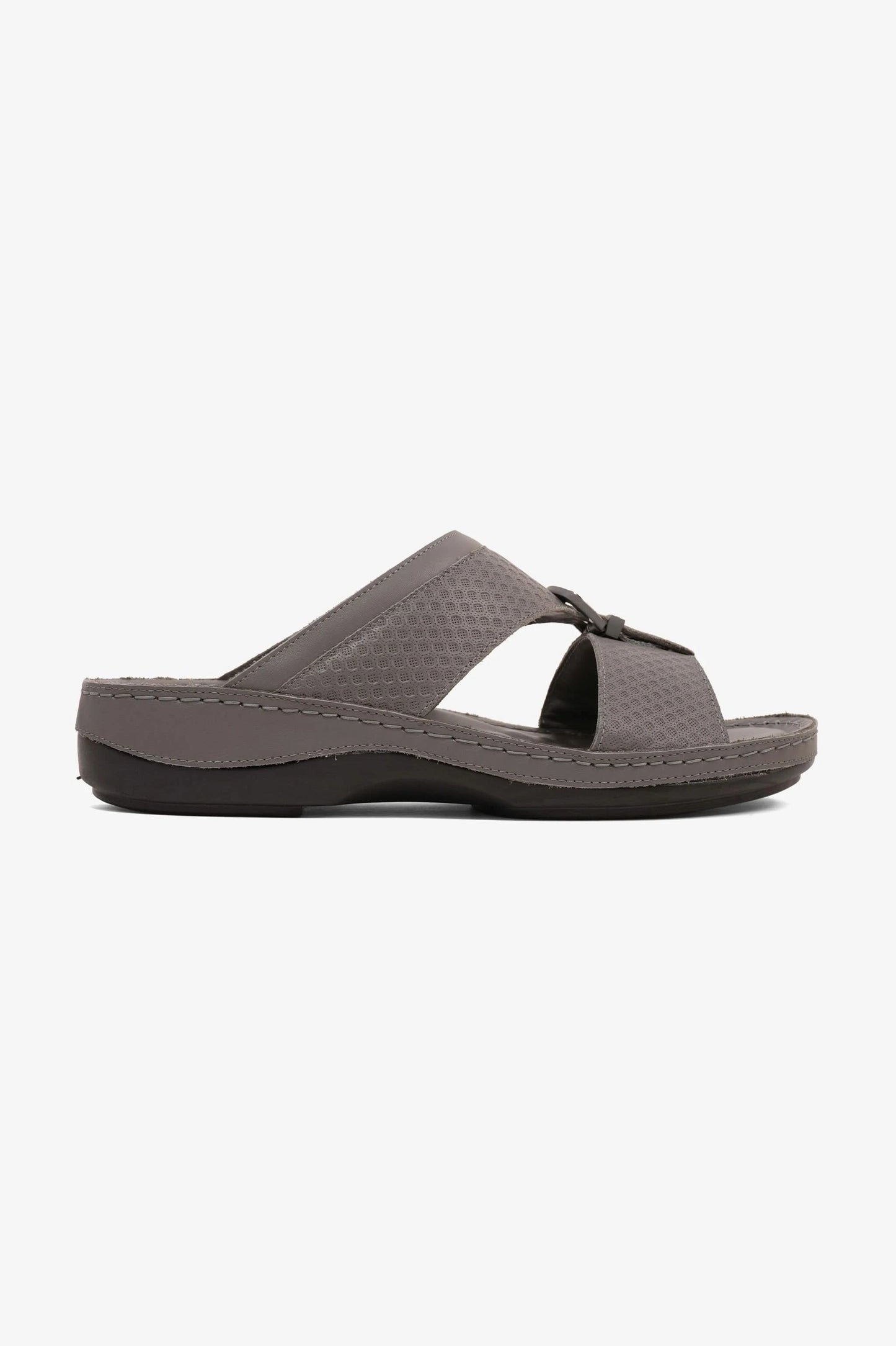 COMFORT PLUS MEN'S ULTRA COMFORT TRIM SANDALS GREY - Seventy7