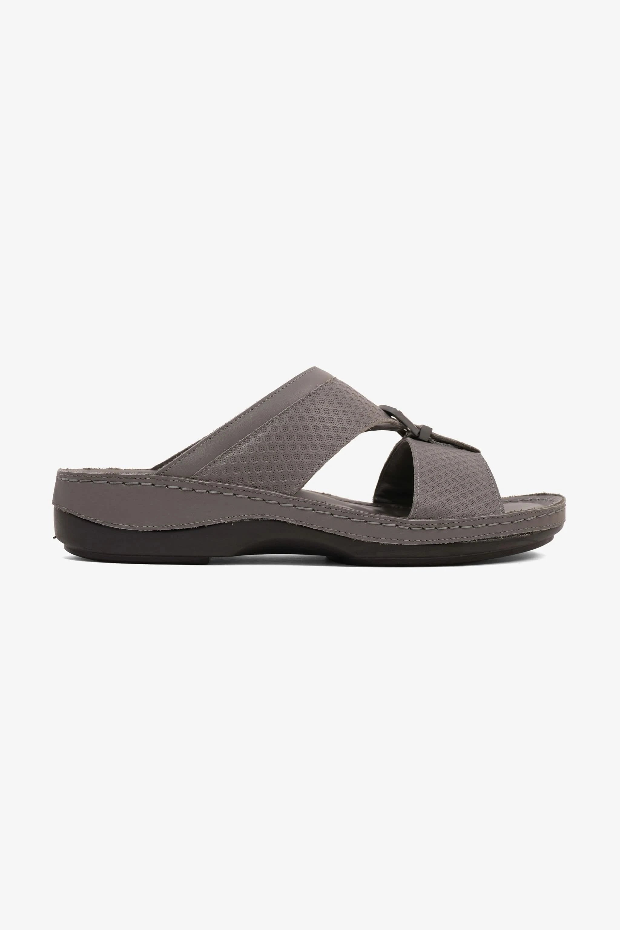 COMFORT PLUS MEN'S ULTRA COMFORT TRIM SANDALS GREY - Seventy7