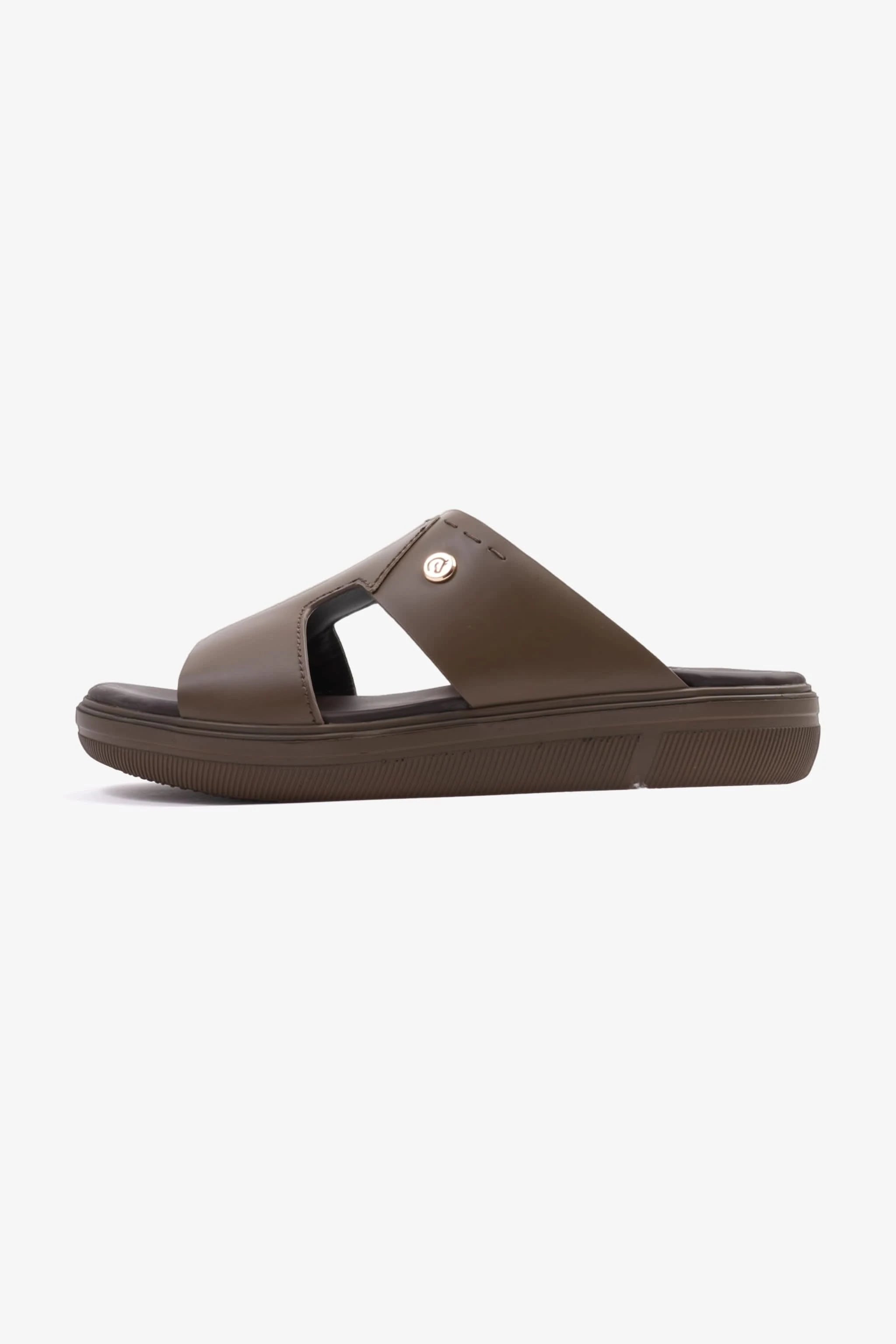 UOMO CAVALIER SLIP-ON DESIGN MEN SANDALS TRUFFLE - Seventy7