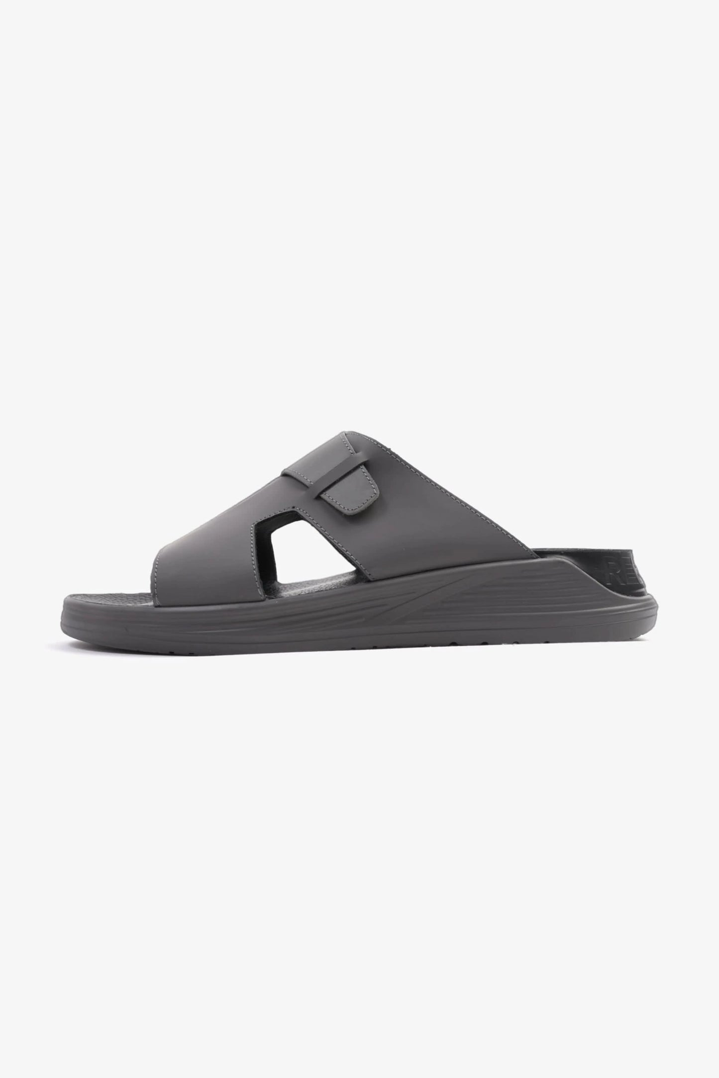 UOMO CAVALIER CLASSIC TRADITIONAL ARAB SANDALS BUCKLE STRAPS GREY - Seventy7
