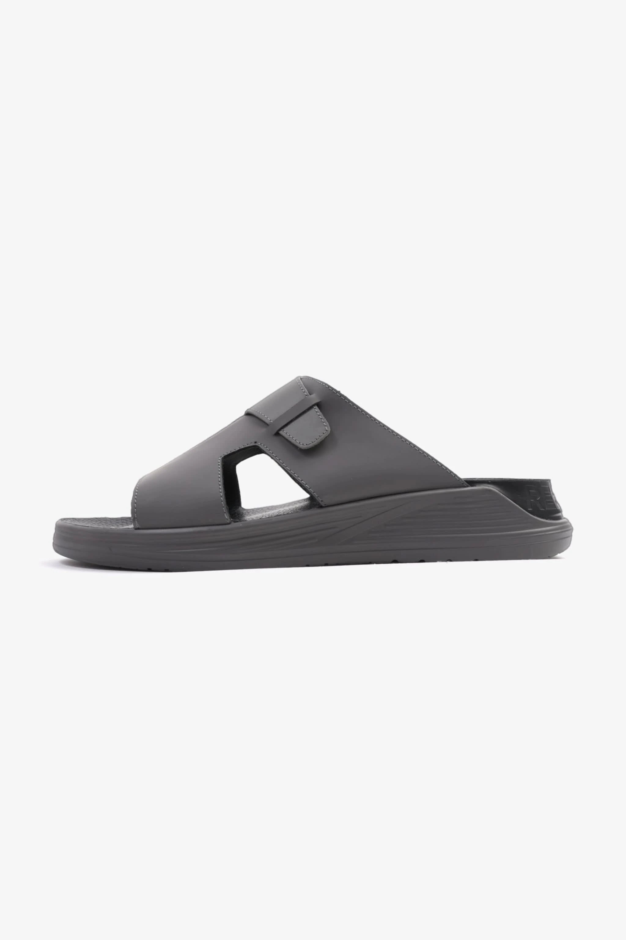 UOMO CAVALIER CLASSIC TRADITIONAL ARAB SANDALS BUCKLE STRAPS GREY - Seventy7