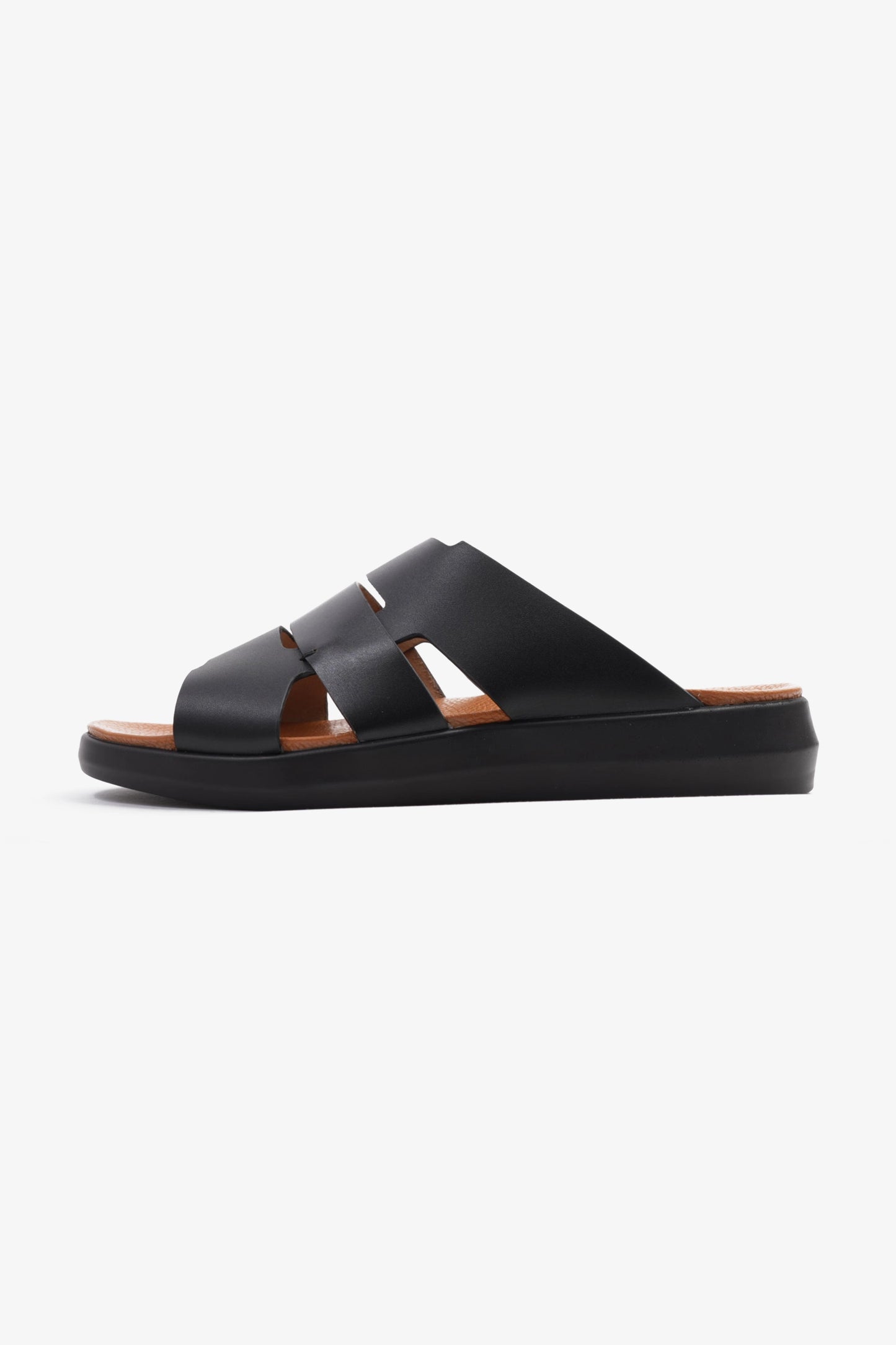 COMFORT PLUS MEN'S 2.2MM SANDALS BLACK - Seventy7