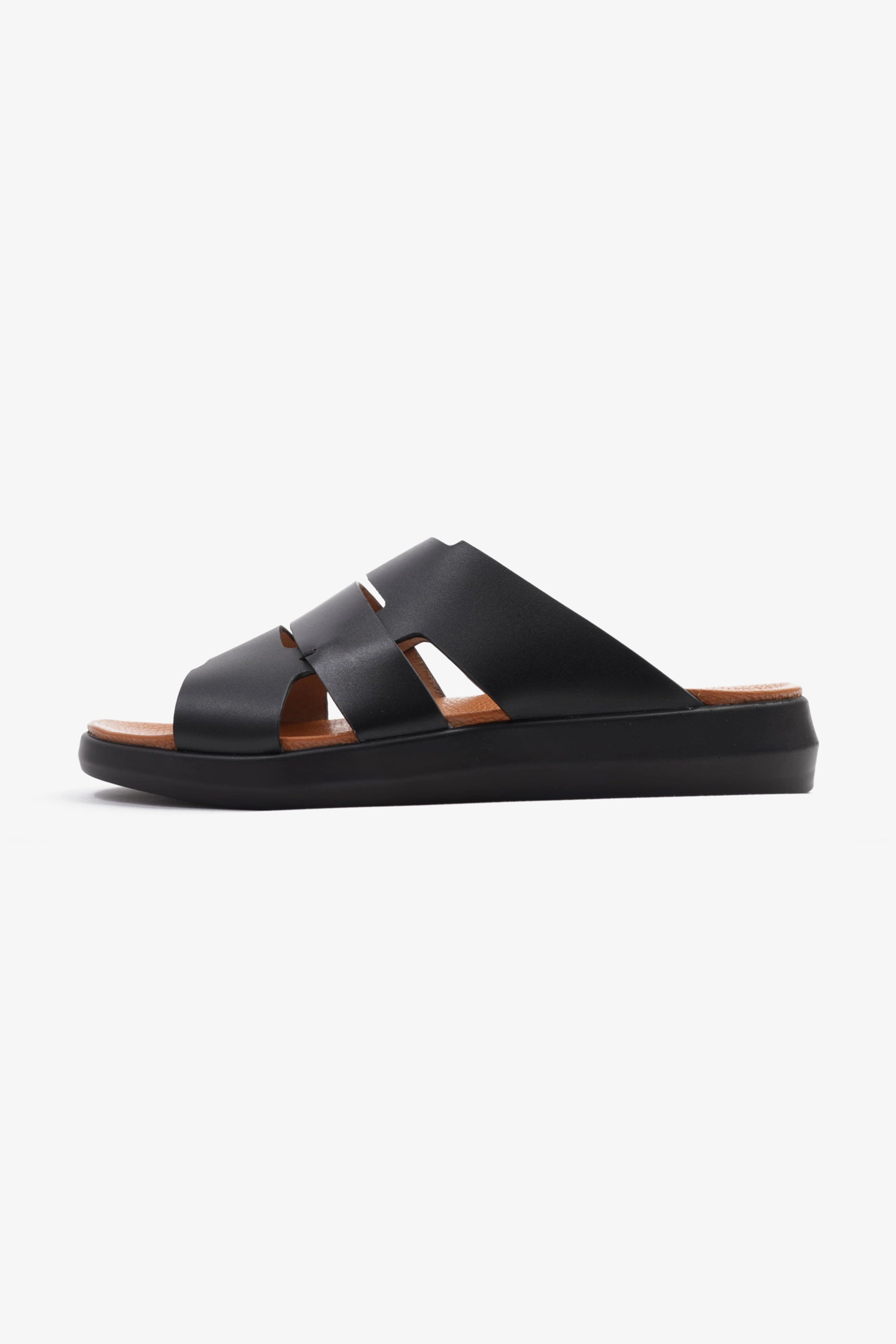 COMFORT PLUS MEN'S 2.2MM SANDALS BLACK - Seventy7