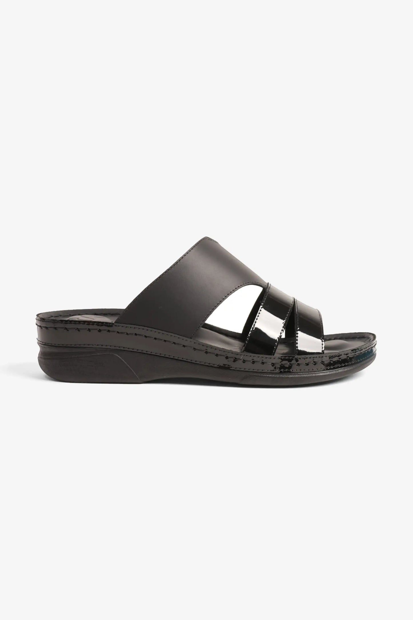 COMFORT PLUS LADIES SANDALS  -  CP417 BLACK - Seventy7