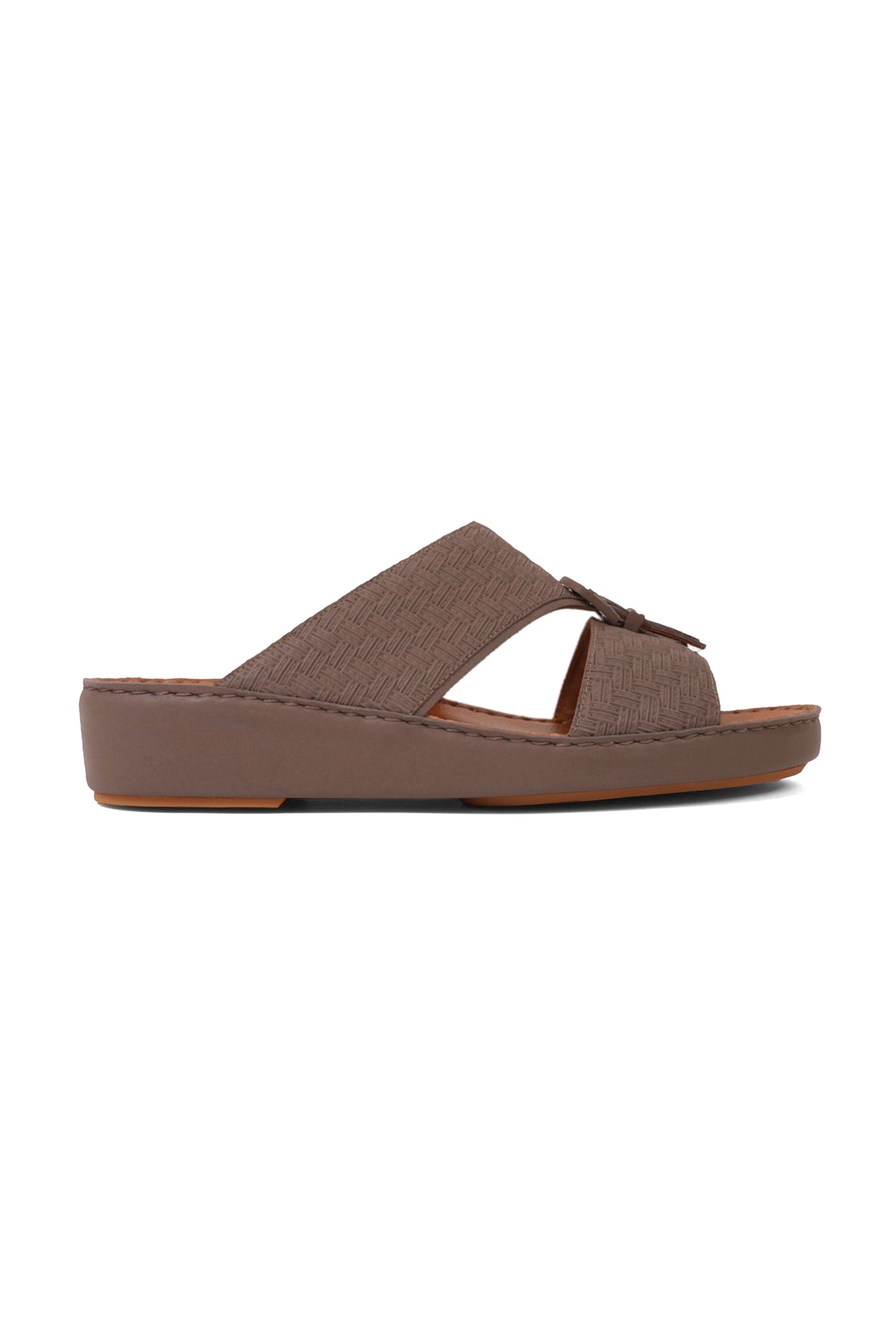UOMO CAVALIER PREMIUM LEATHER ARABIC SANDALS STONE - Seventy7