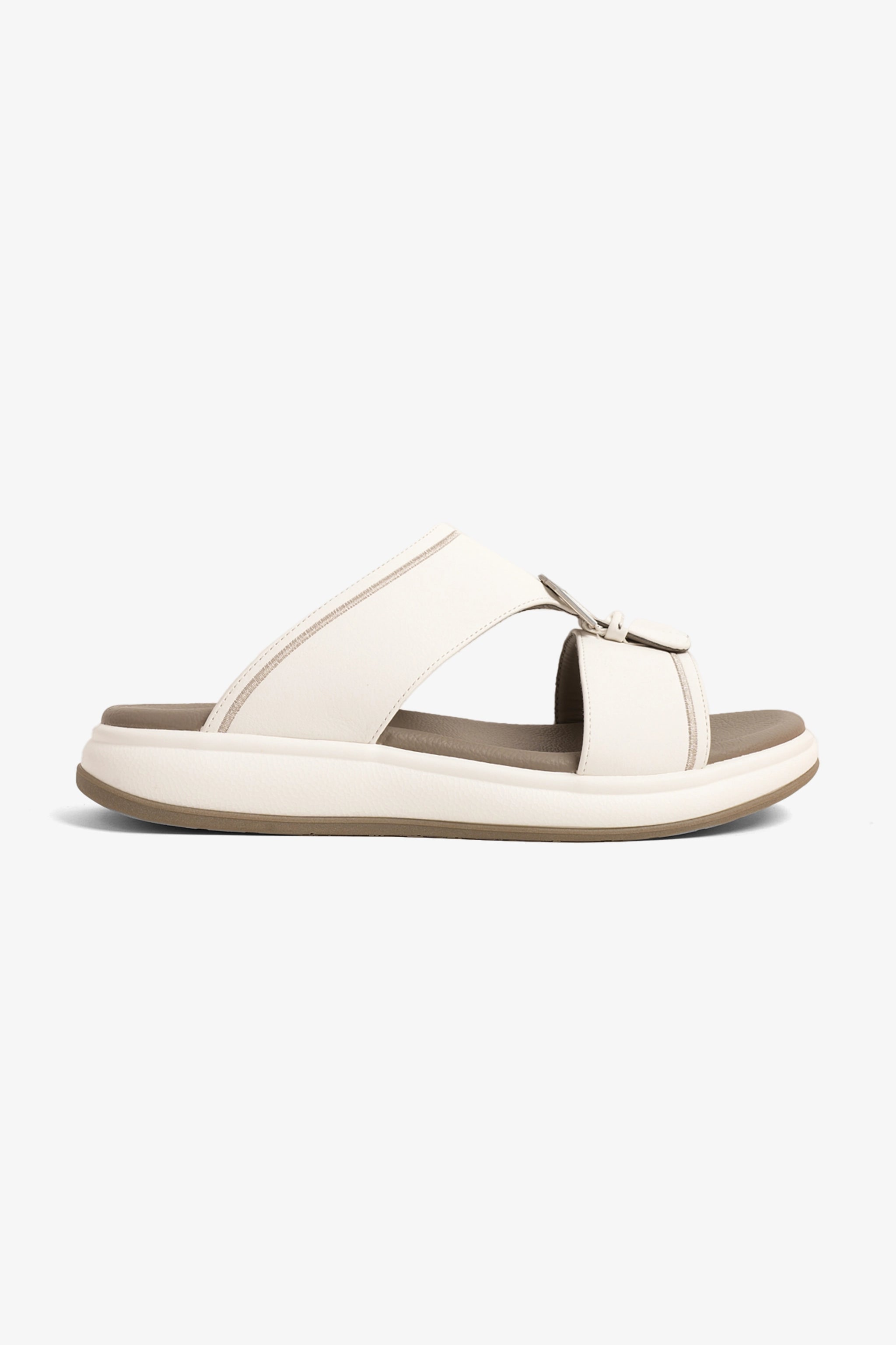 COMFORT PLUS MEN'S ADAPT ARABIC SANDALS WHITE - Seventy7