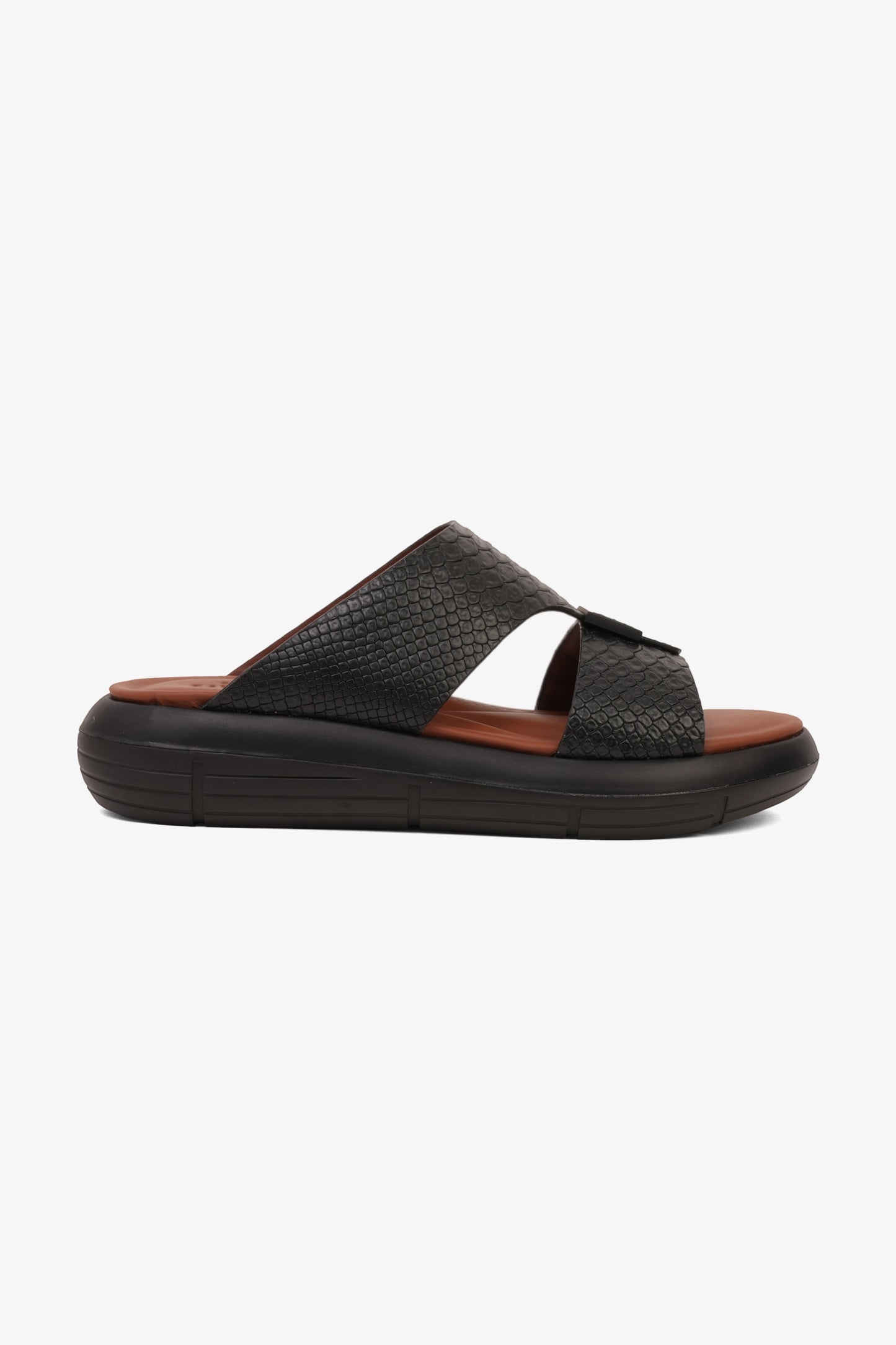 UOMO CAVALIER MENS VALUE ARABIC SANDALS BLACK - Seventy7