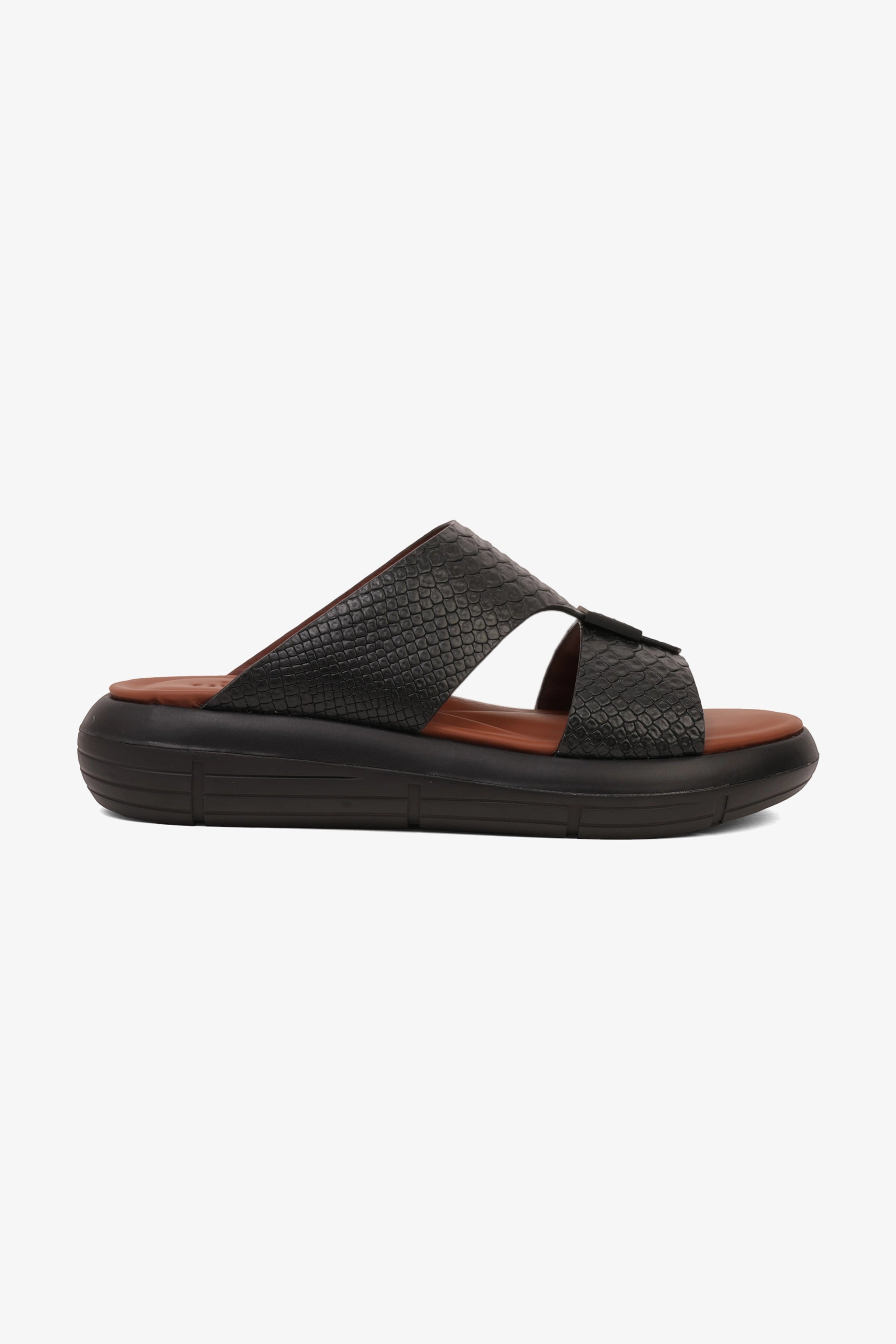 UOMO CAVALIER MENS VALUE ARABIC SANDALS BLACK - Seventy7