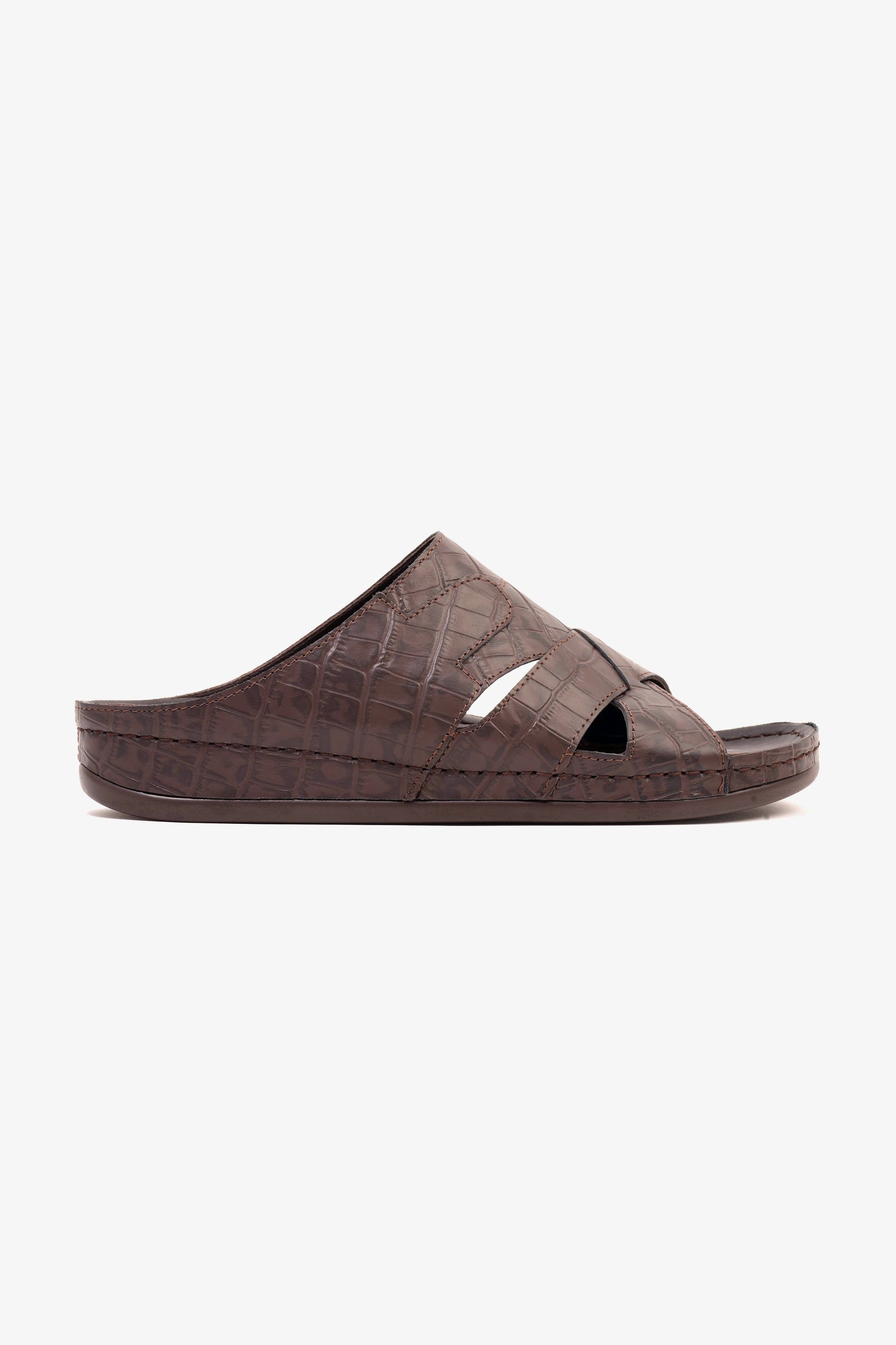 COMFORT PLUS MENS SANDALS  -  AV03 BROWN - Seventy7