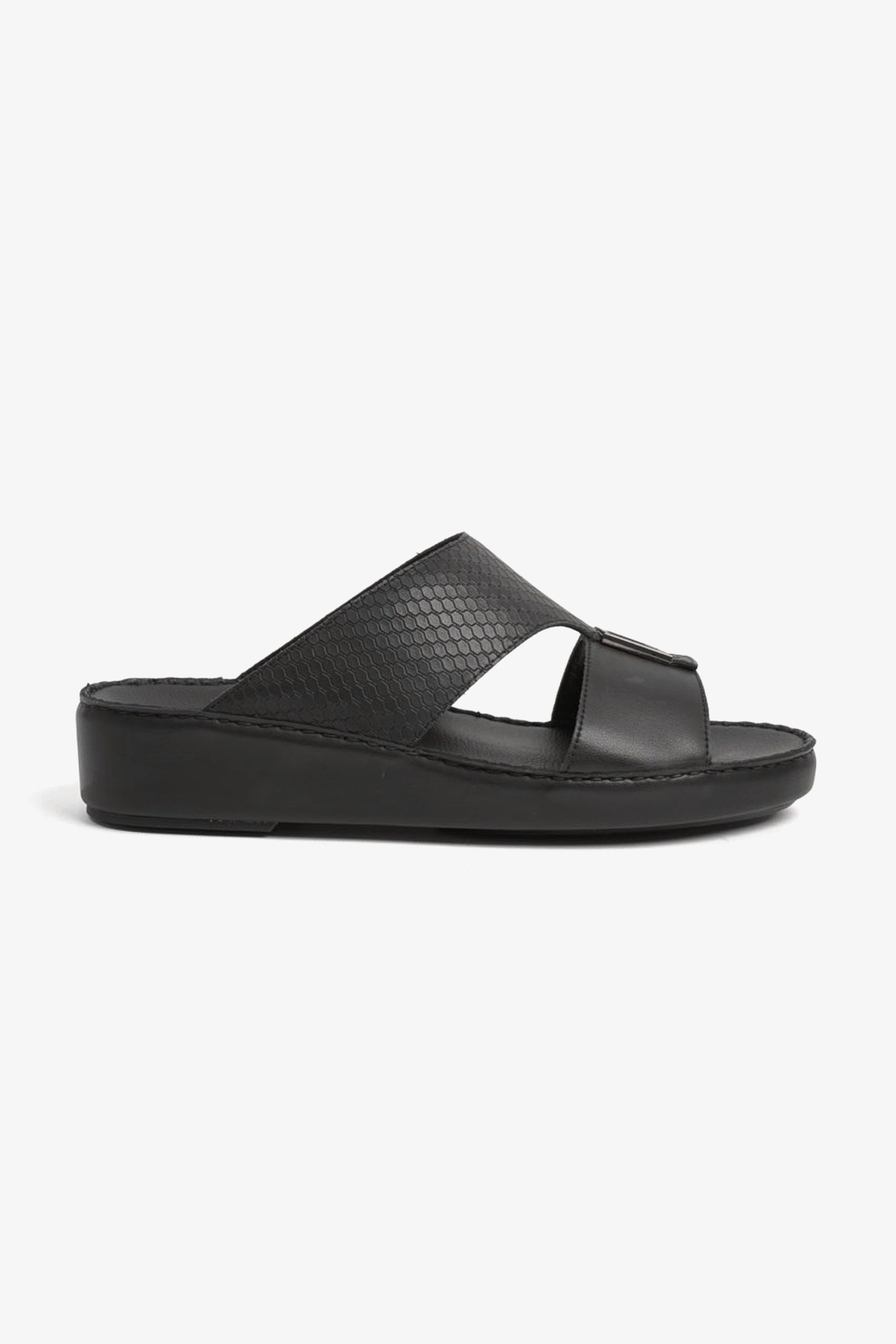 UOMO CAVALIER MENS SANDALS - CV1110 BLACK - Seventy7