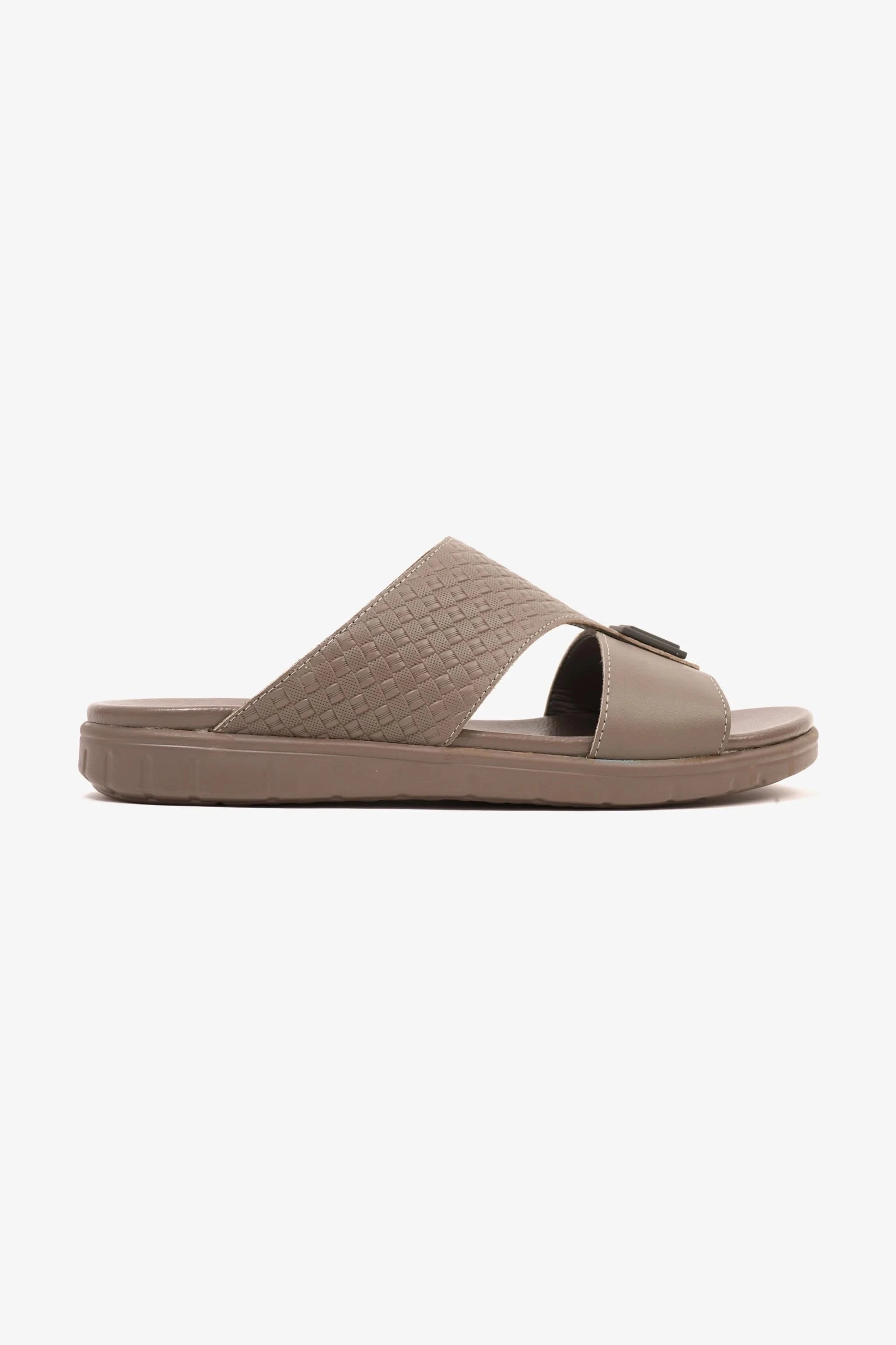Comfort Plus Men's Embossed Leather Sandals with Antiskid Grip Stone - Seventy7
