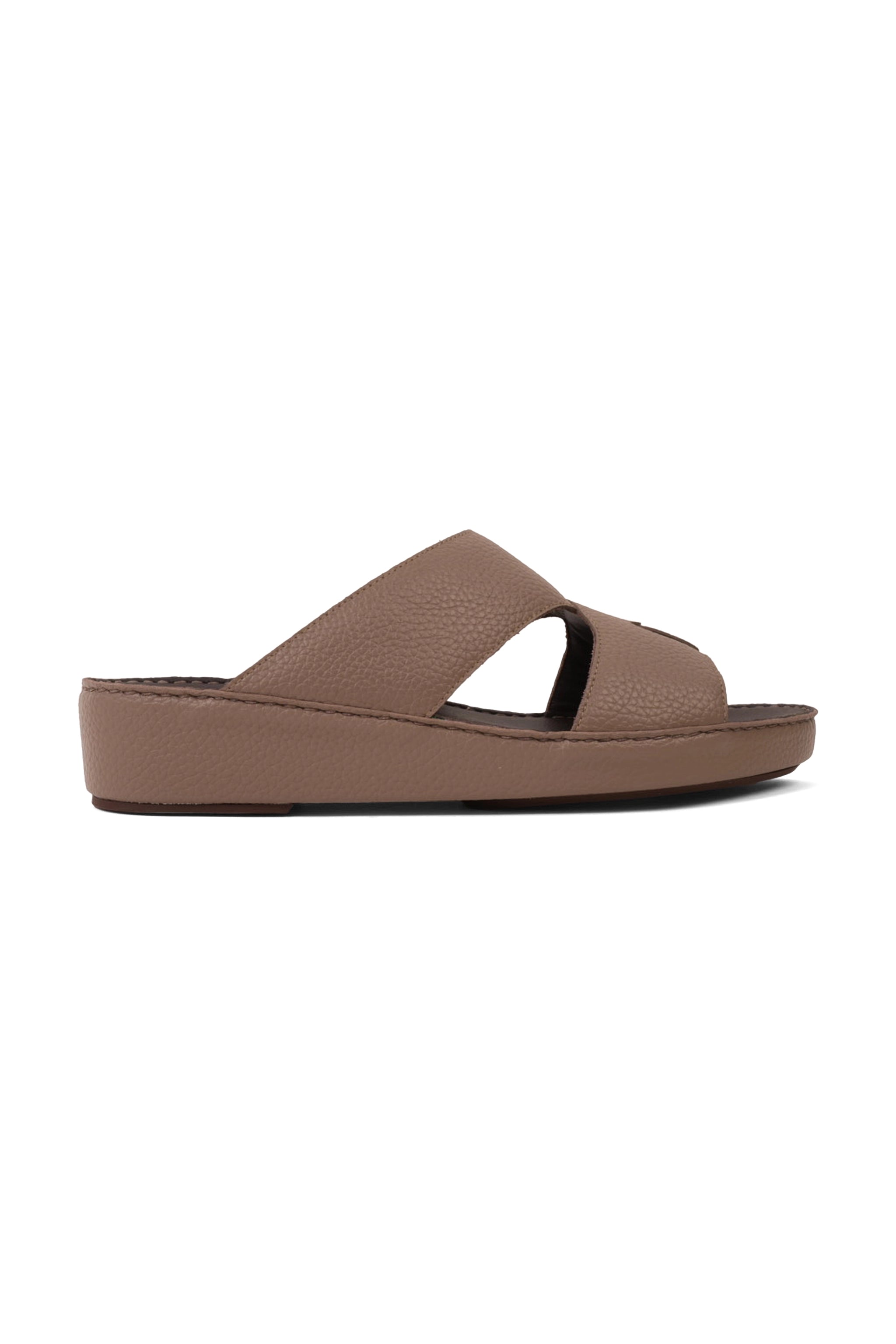 UOMO CAVALIER ELITE TRADITIONAL LEATHER ARABIC SANDALS STONE - Seventy7
