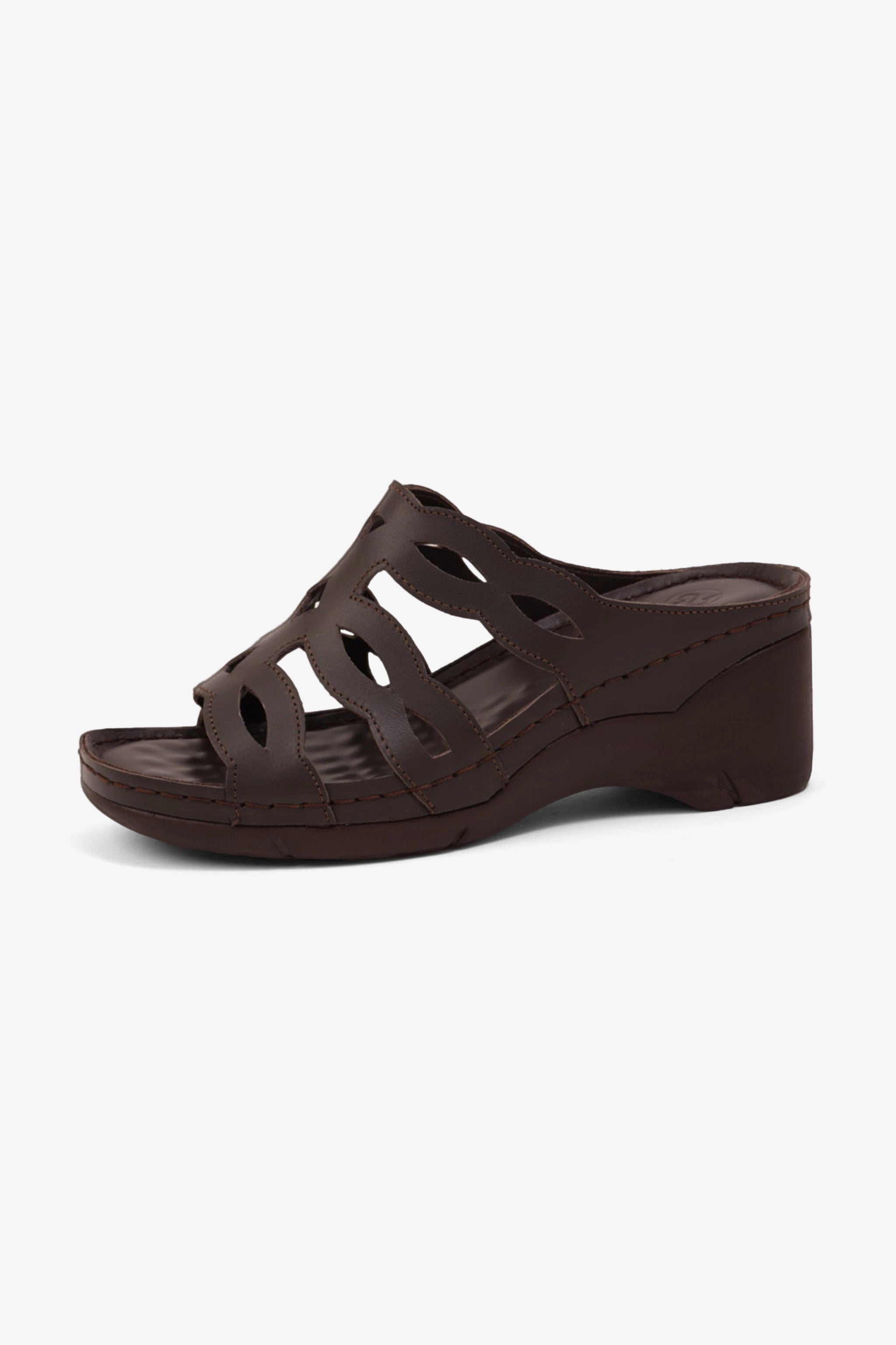 COMFORT PLUS LADIES SANDALS  - GG116 BROWN - Seventy7