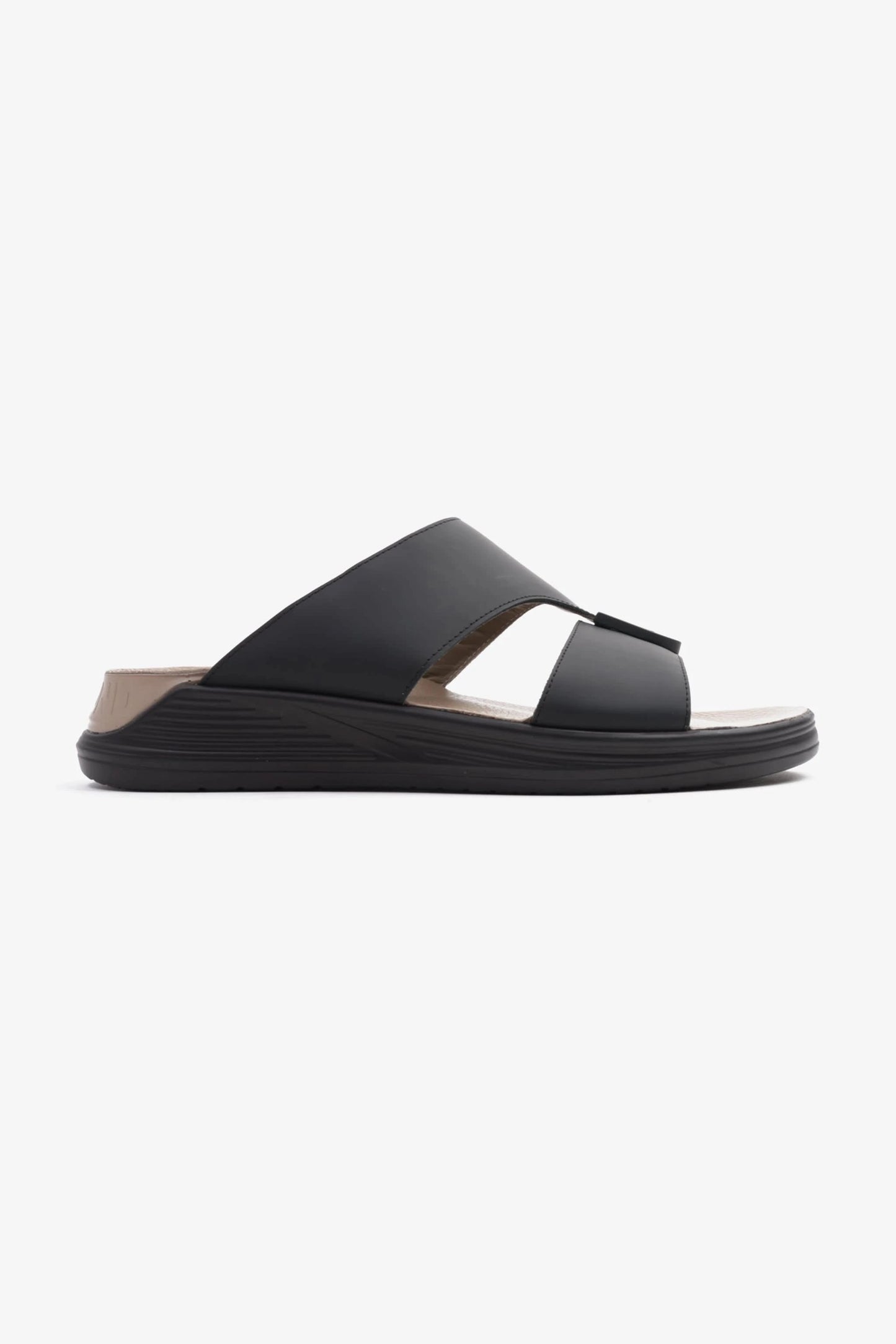 UOMO CAVALIER CLASSIC SANDALS FOR MEN'S BLACK - Seventy7