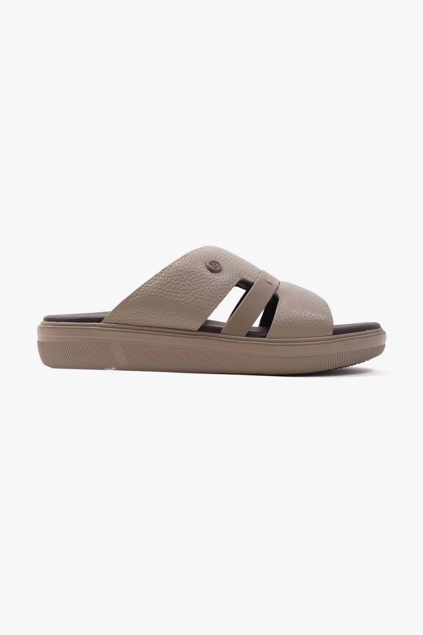 UOMO CAVALIER ARABIC SANDALS MEN'S CRAFTED GENUINE LEATHER BEIGE - Seventy7