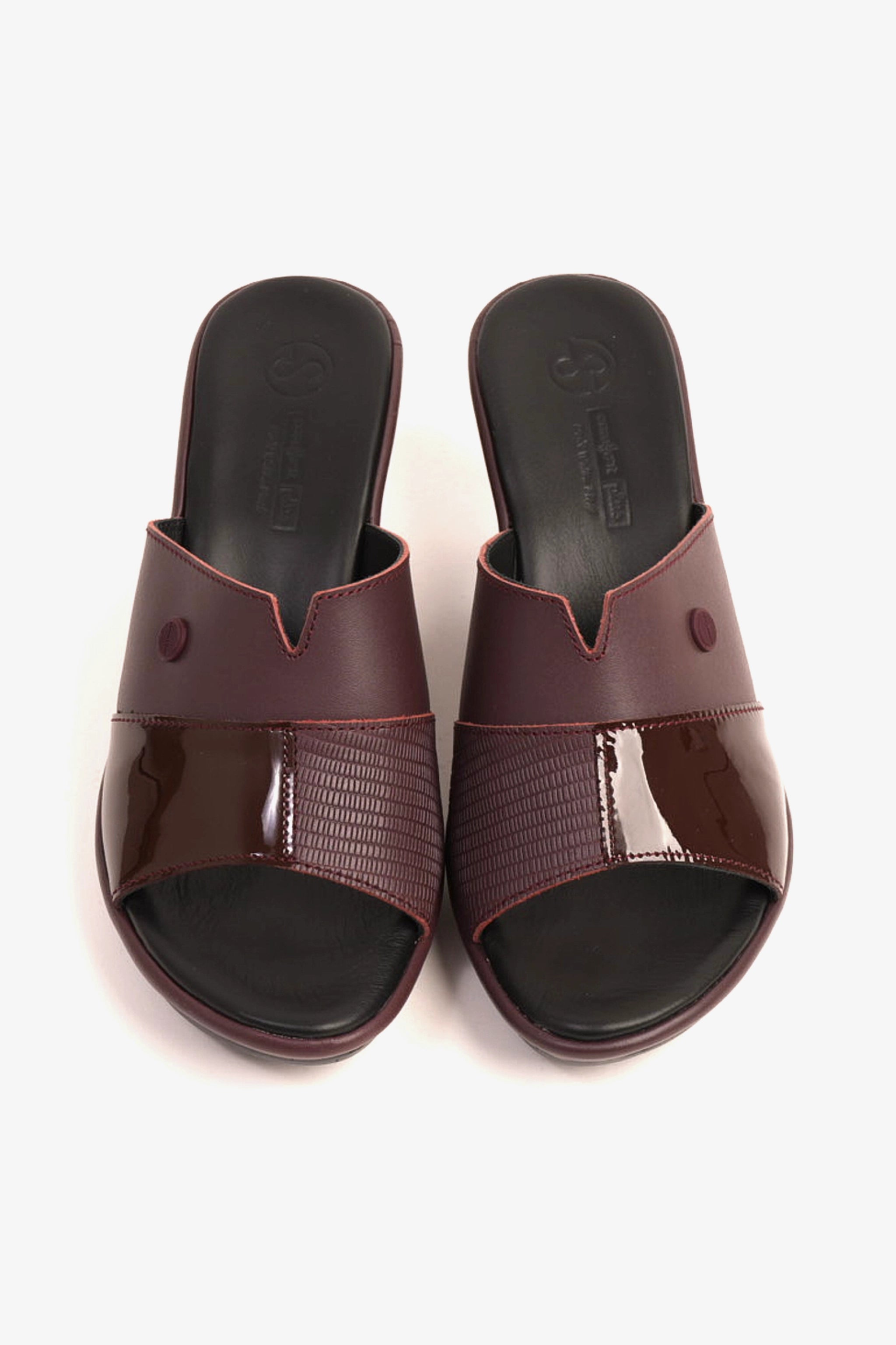 COMFORT PLUS LADIES SANDALS - 9111 MAROON - Seventy7