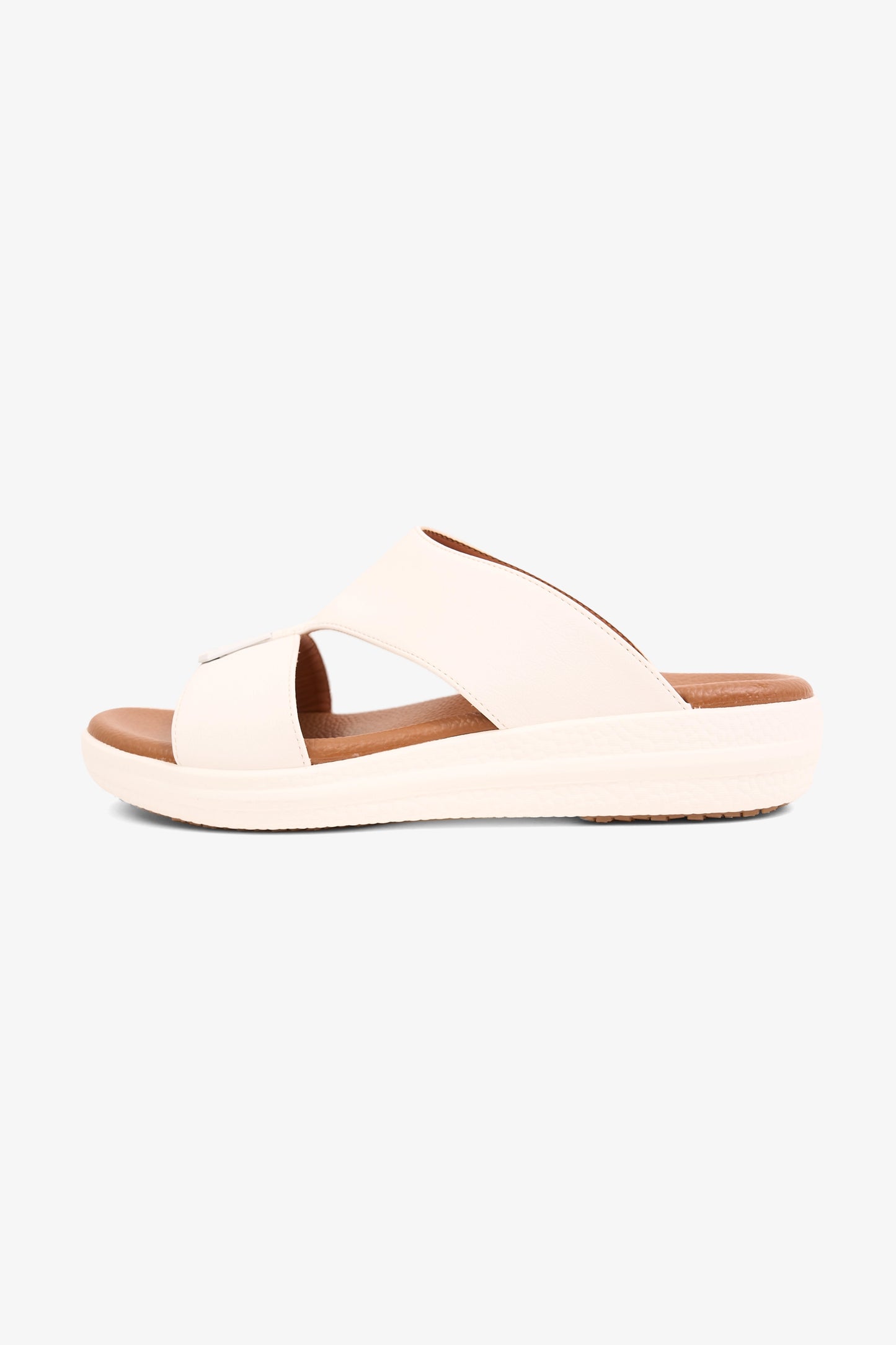 COMFORT PLUS SLEEK CUSHION ARABIC SANDALS WHITE - Seventy7