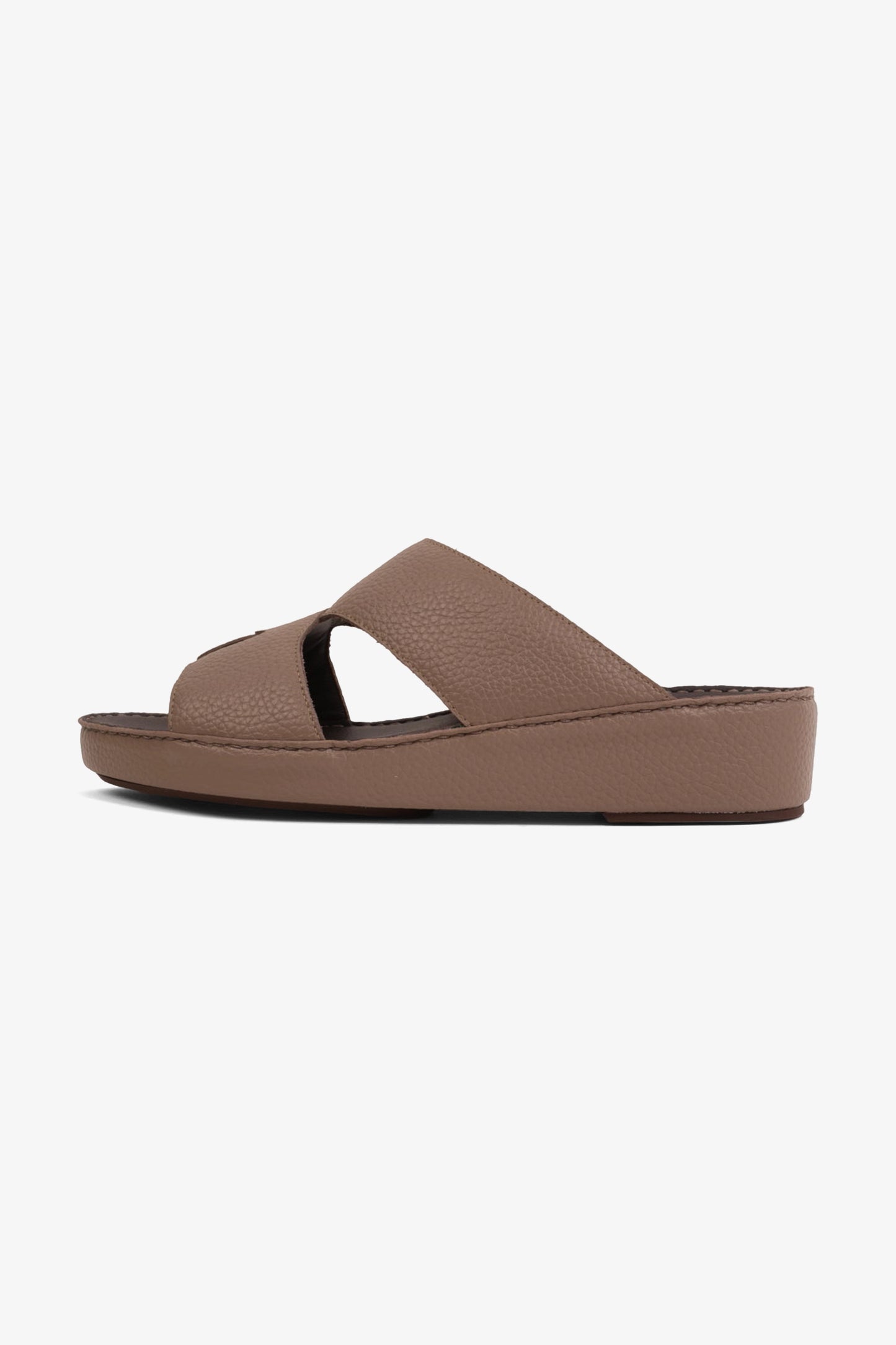 UOMO CAVALIER ELITE TRADITIONAL LEATHER ARABIC SANDALS STONE - Seventy7