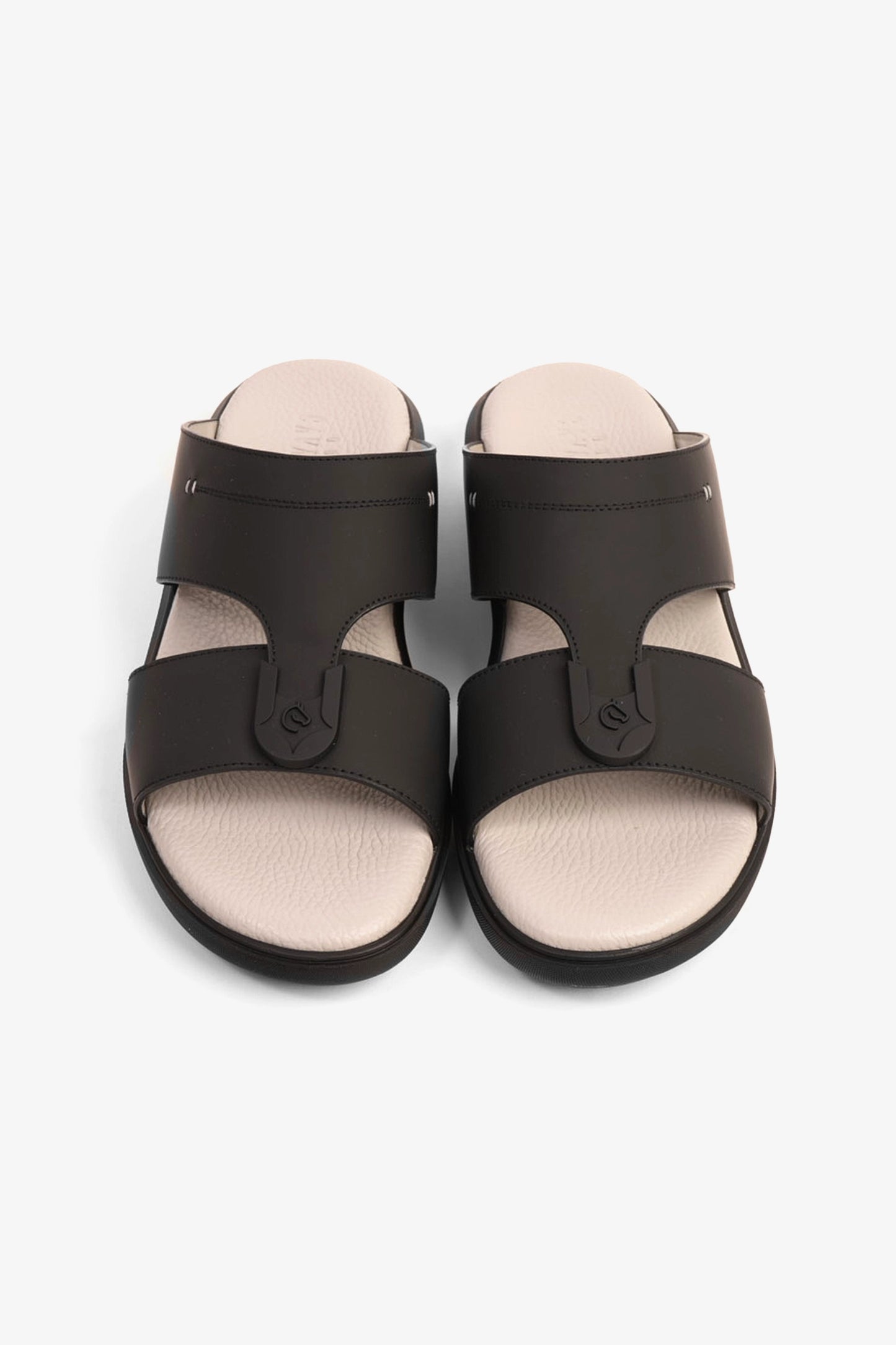 UOMO CAVALIER MENS SANDALS  -  ALP 128 BLACK - Seventy7
