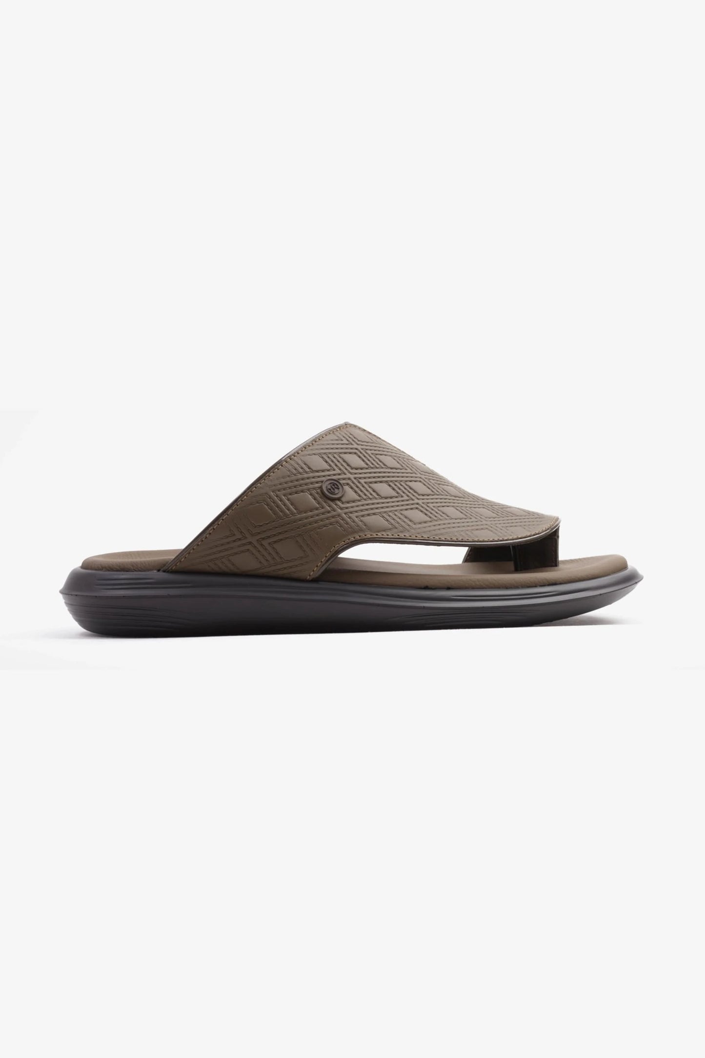 COMFORT PLUS ARABIC SANDALS MEN'S GEOMETRIC PATTERN SANDALS TRUFFLE - Seventy7