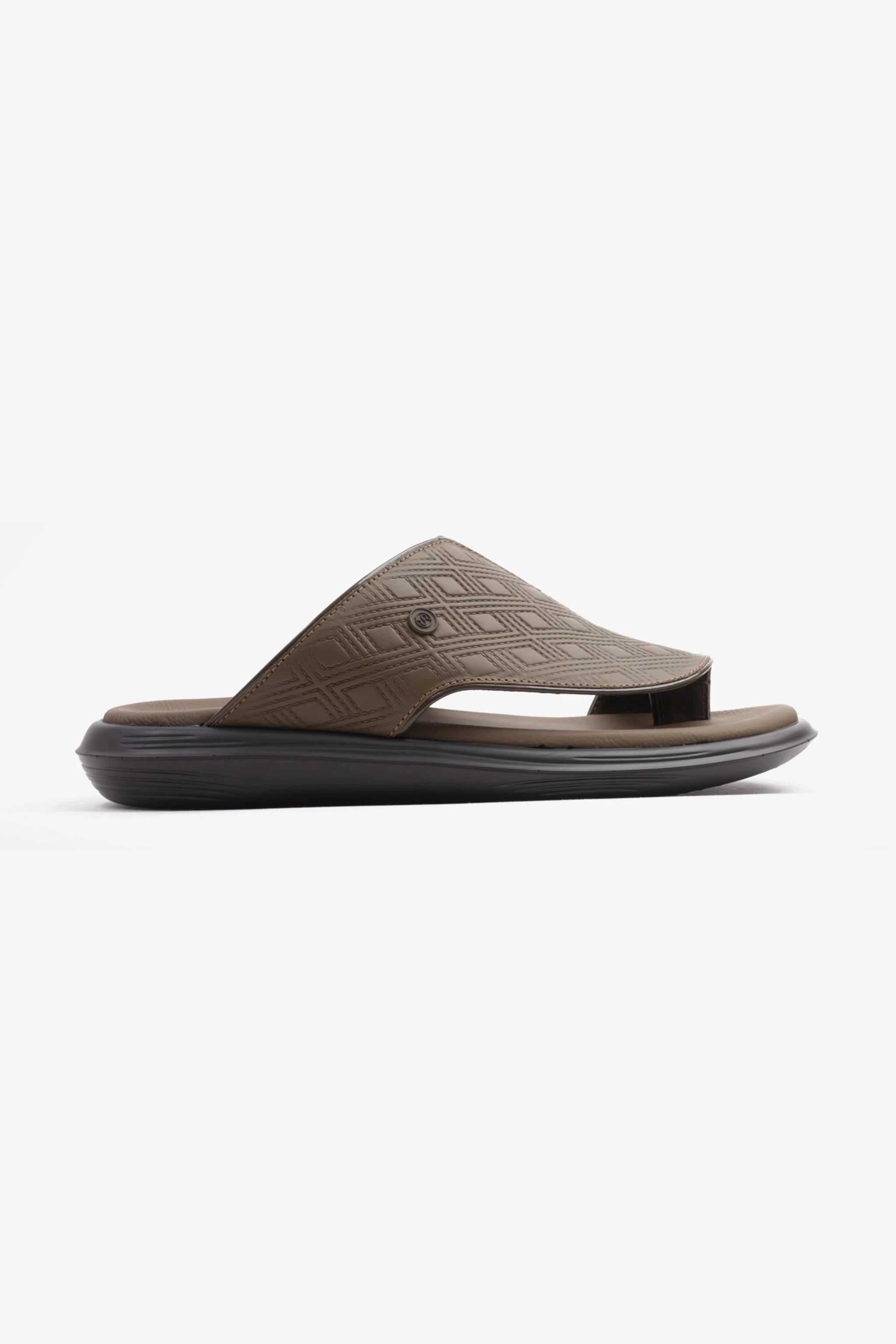 COMFORT PLUS ARABIC SANDALS MEN'S GEOMETRIC PATTERN SANDALS TRUFFLE - Seventy7