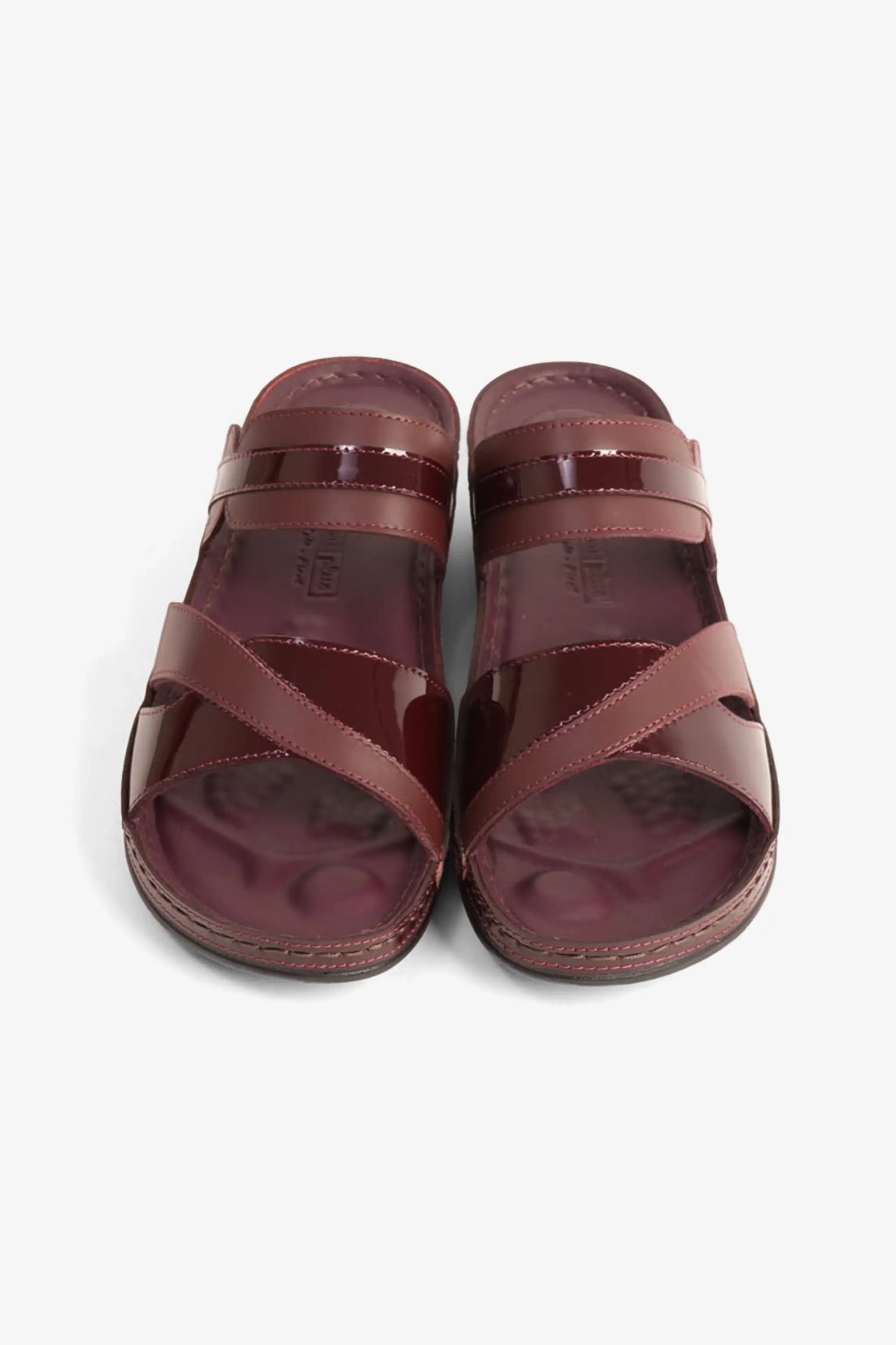COMFORT PLUS ULTRA SOFT LEATHER SLIDES WOMEN'S CHERRY - Seventy7