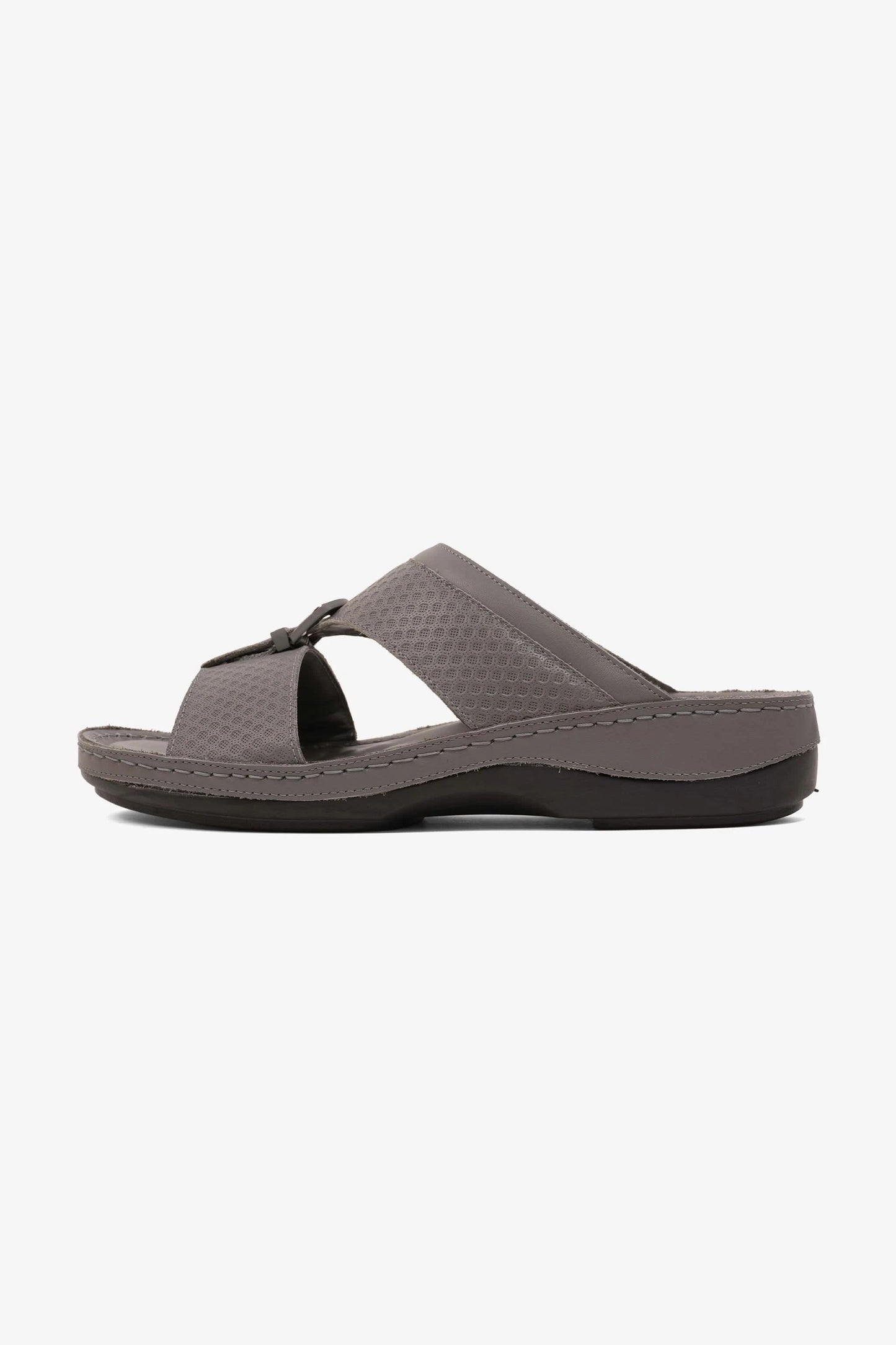 COMFORT PLUS MEN'S ULTRA COMFORT TRIM SANDALS GREY - Seventy7