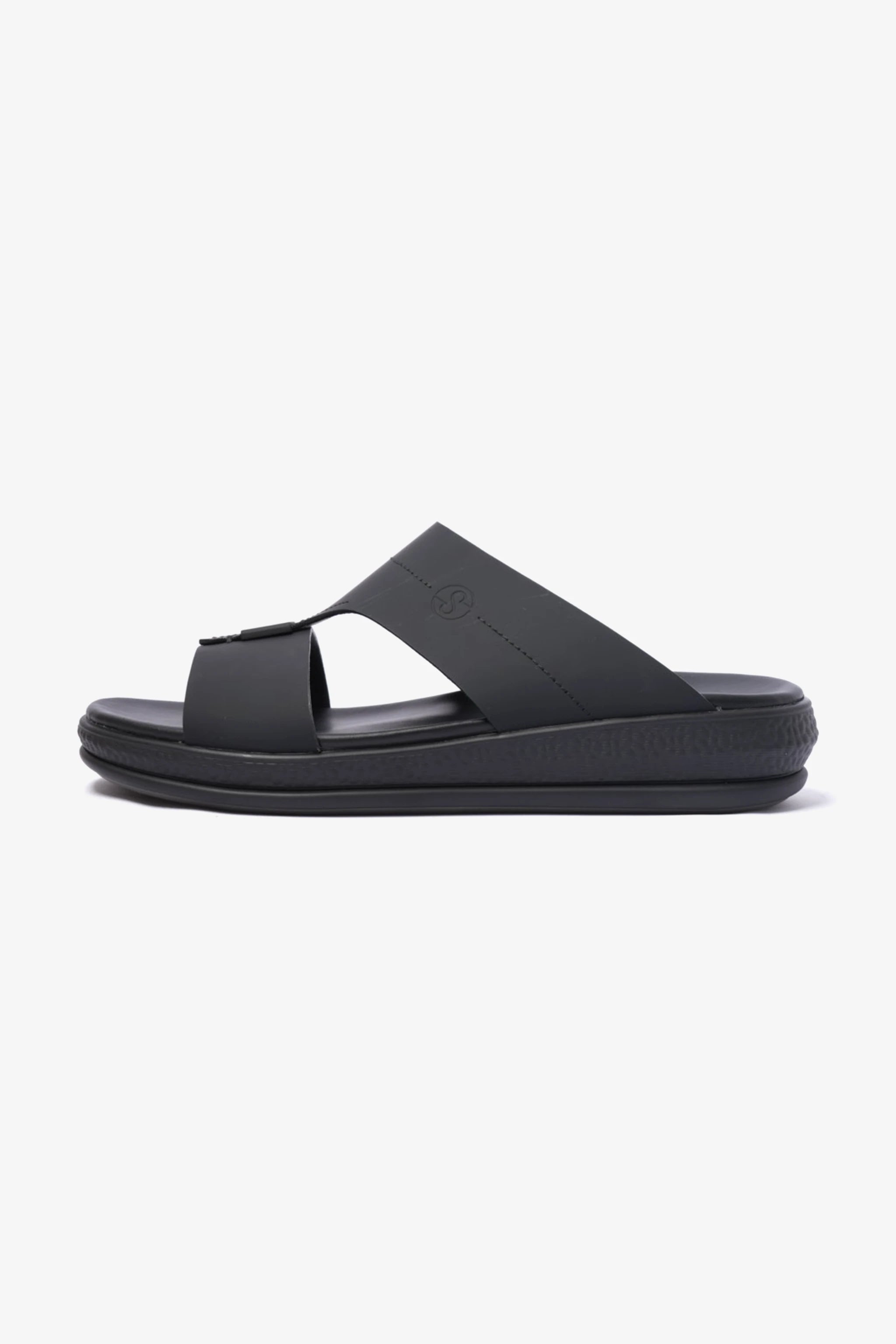 COMFORT PLUS STYLISH MEN SANDAL BLACK - Seventy7