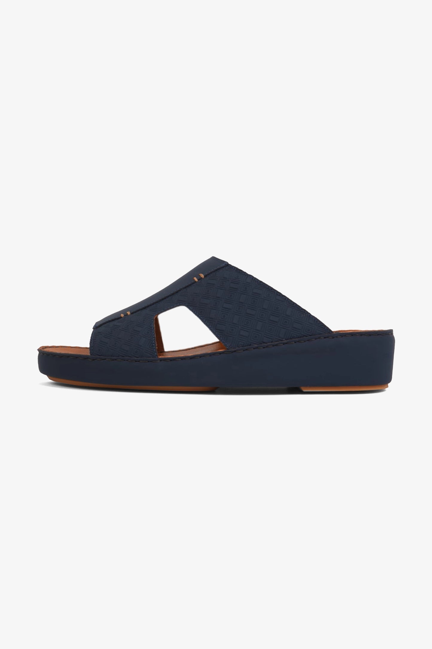 UOMO CAVALIER MEN'S ELITE COMFORT ARABIC SANDALS NAVY - Seventy7