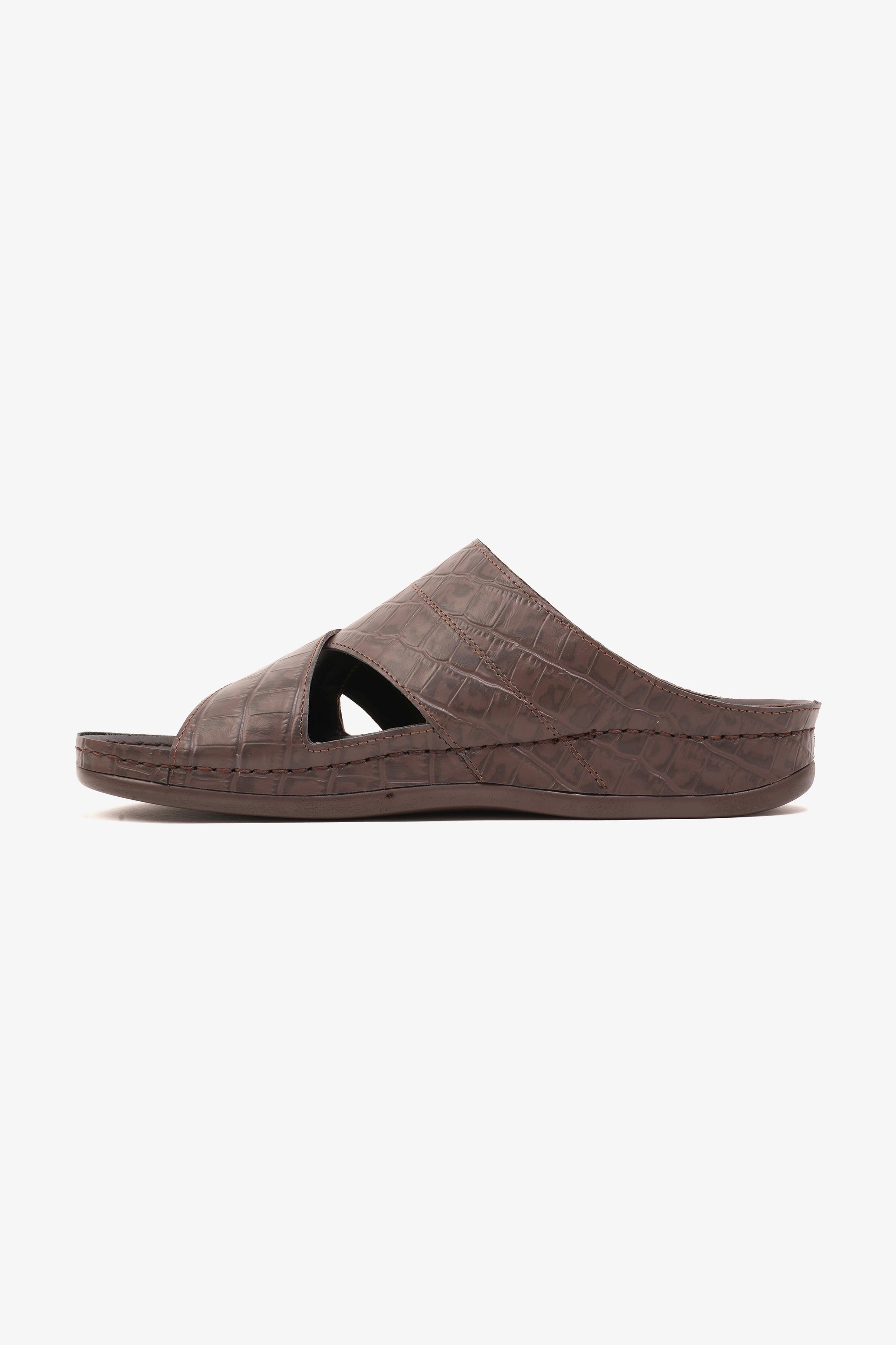 COMFORT PLUS MENS SANDALS  -  AV03 BROWN - Seventy7