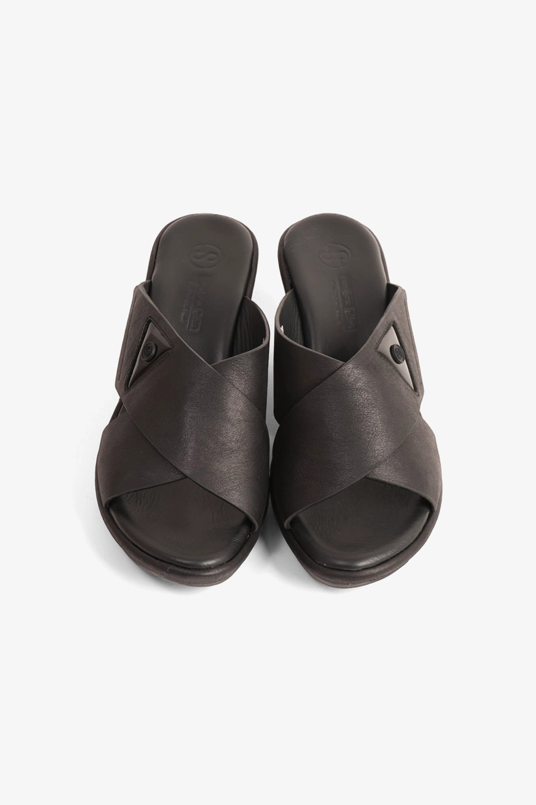 COMFORT PLUS LADIES  SANDALS  - 9108 BLACK - Seventy7
