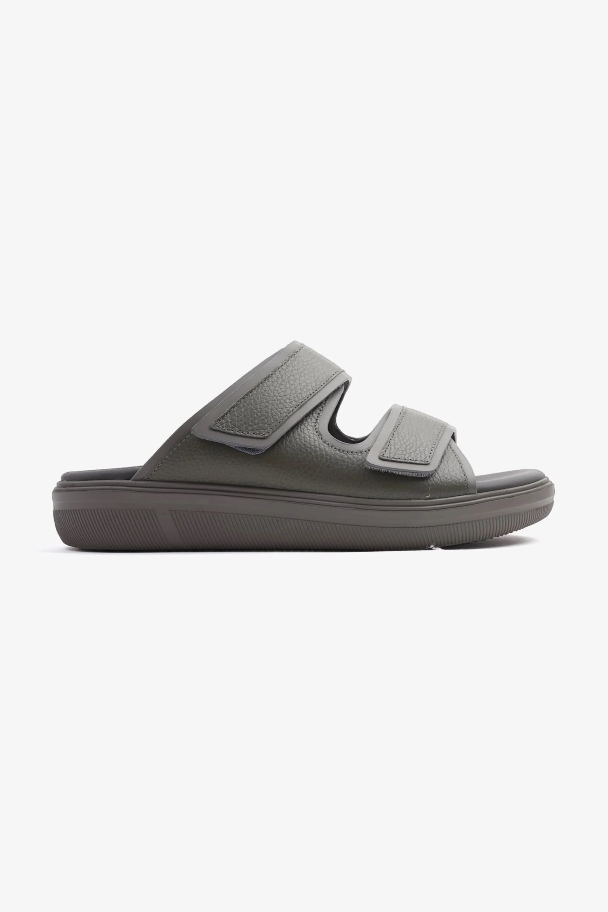 UOMO CAVALIER MENS'S DESIGNER SANDALS WITH STRAP GREY - Seventy7