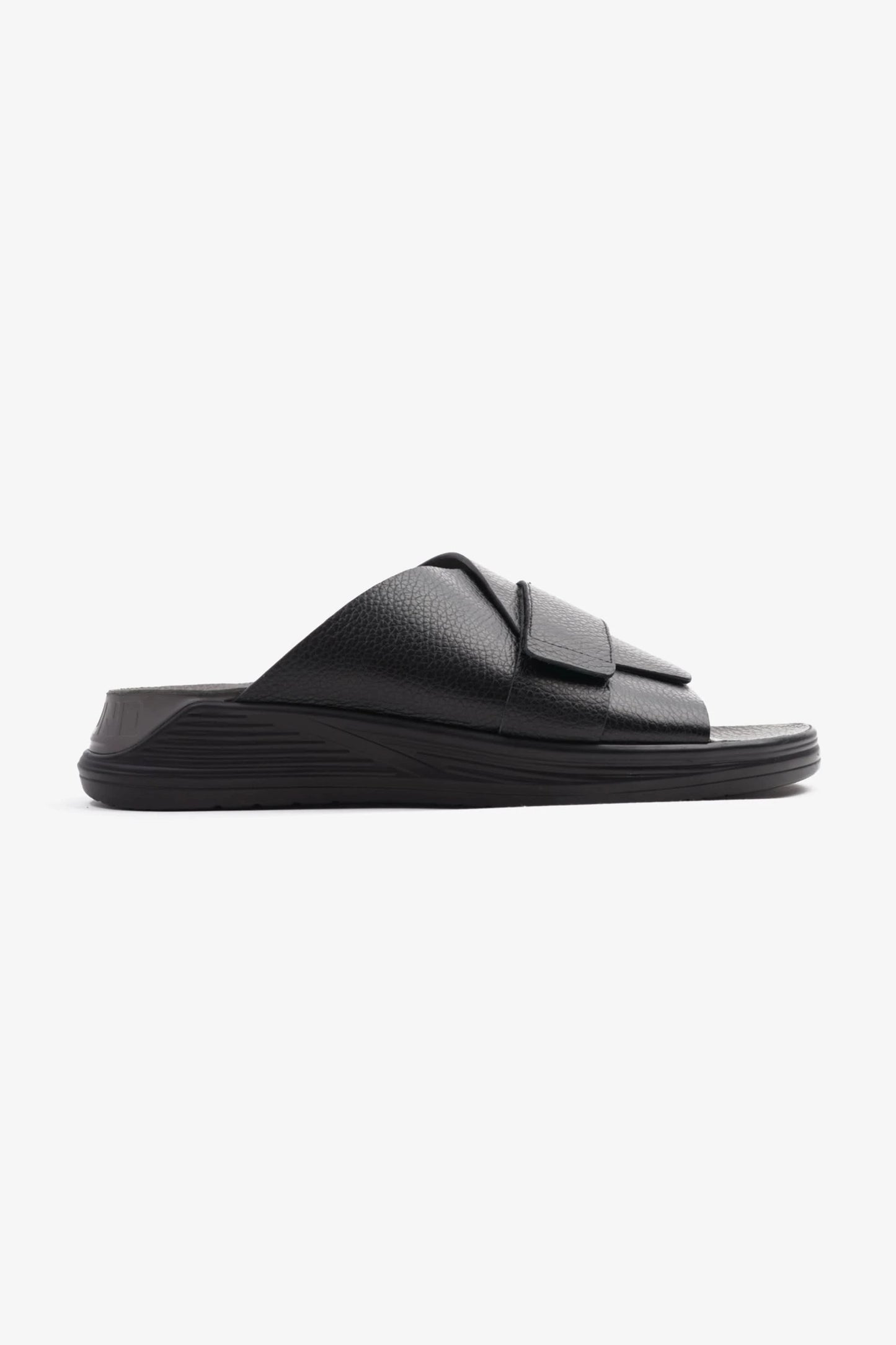 UOMO CAVALIER MEN'S STRAPPY SANDALS BLACK - Seventy7