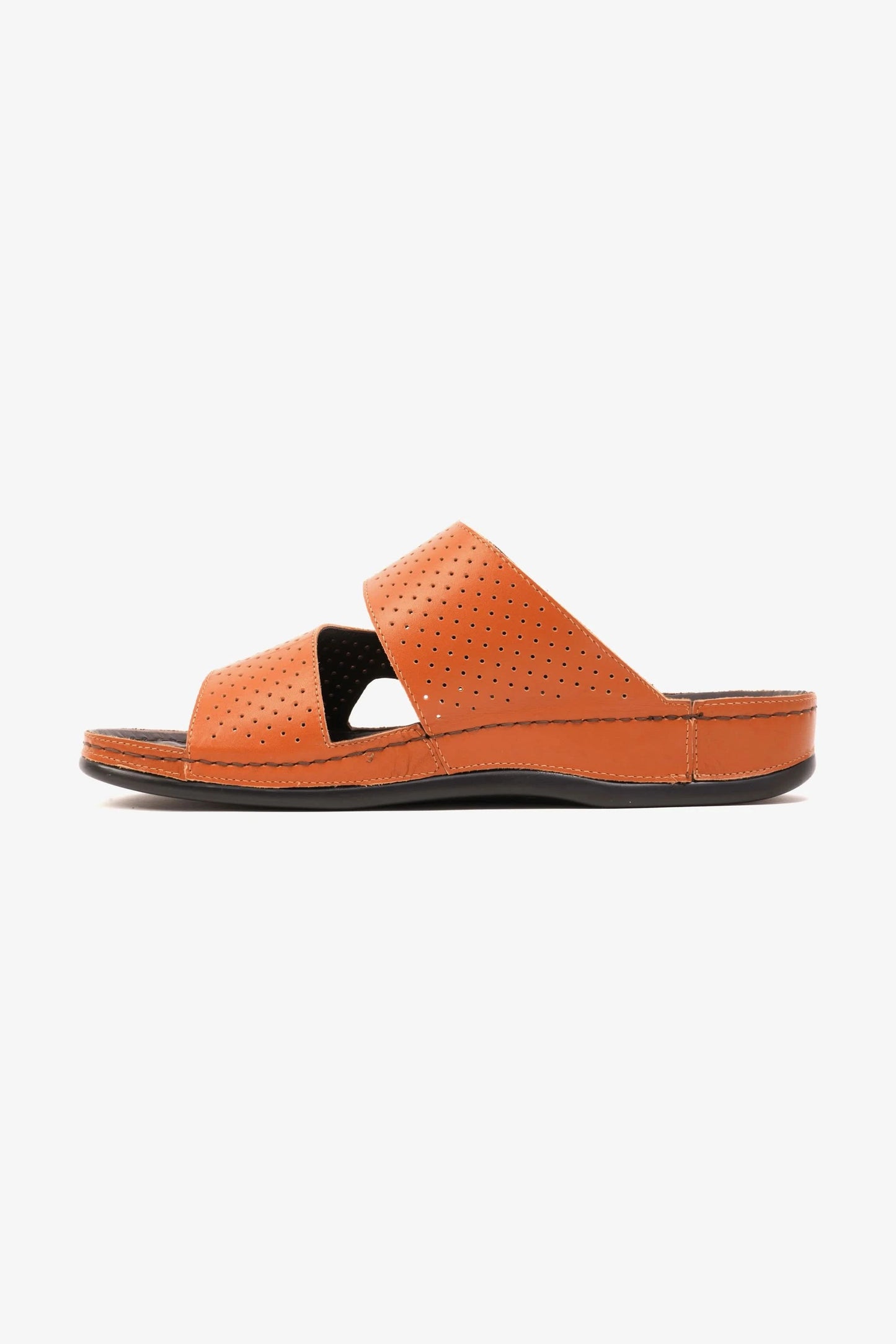 Comfort Plus Men's Al Waha Textured Slip-On Arabic Sandals Tan - Seventy7