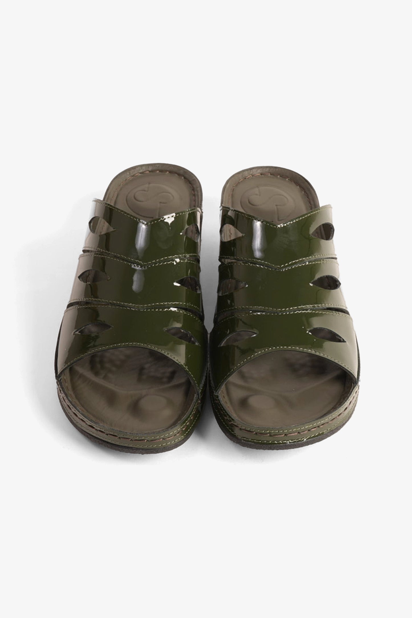COMFORT PLUS LADIES SANDALS  -  CP515 OLIVE - Seventy7