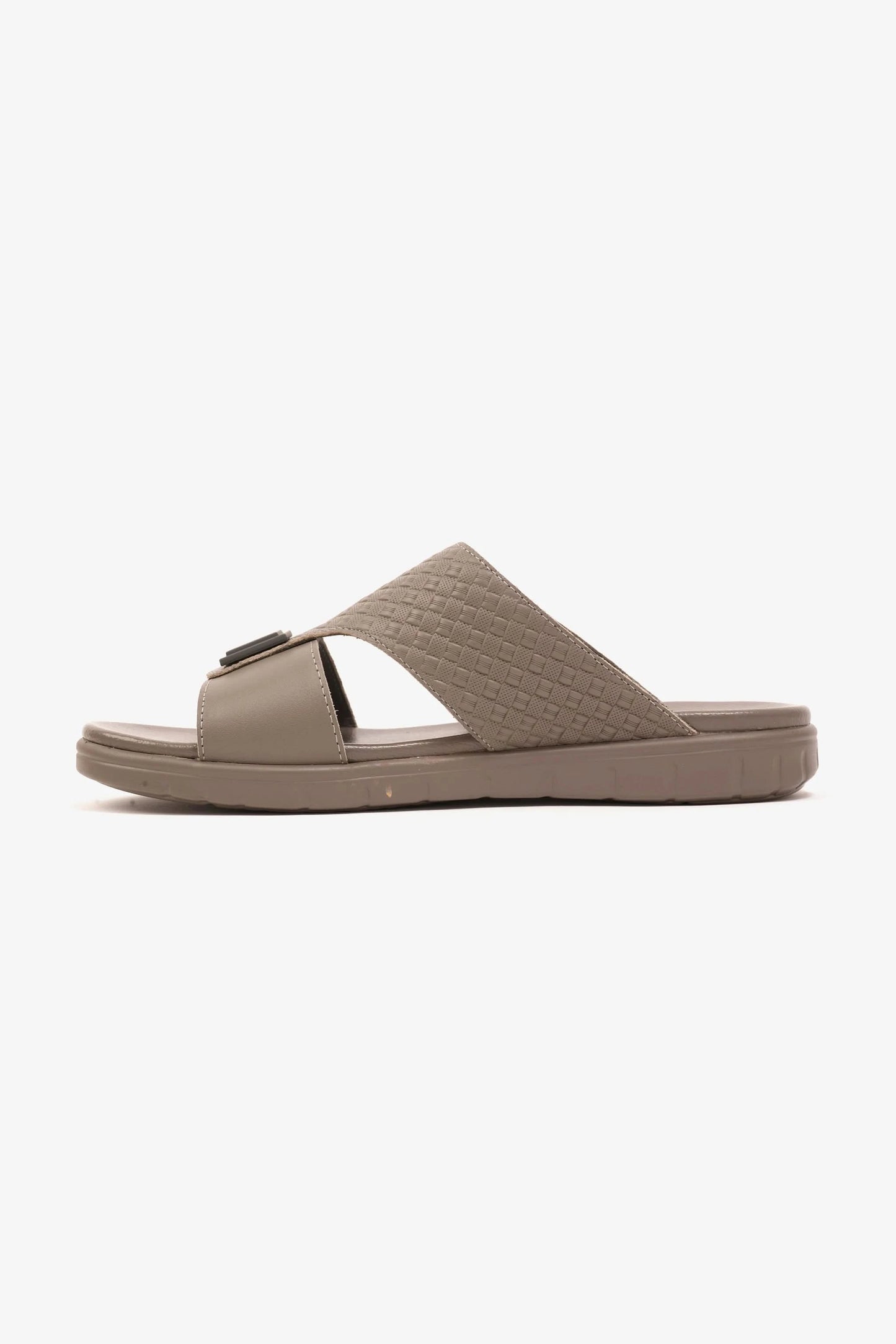Comfort Plus Men's Embossed Leather Sandals with Antiskid Grip Stone - Seventy7