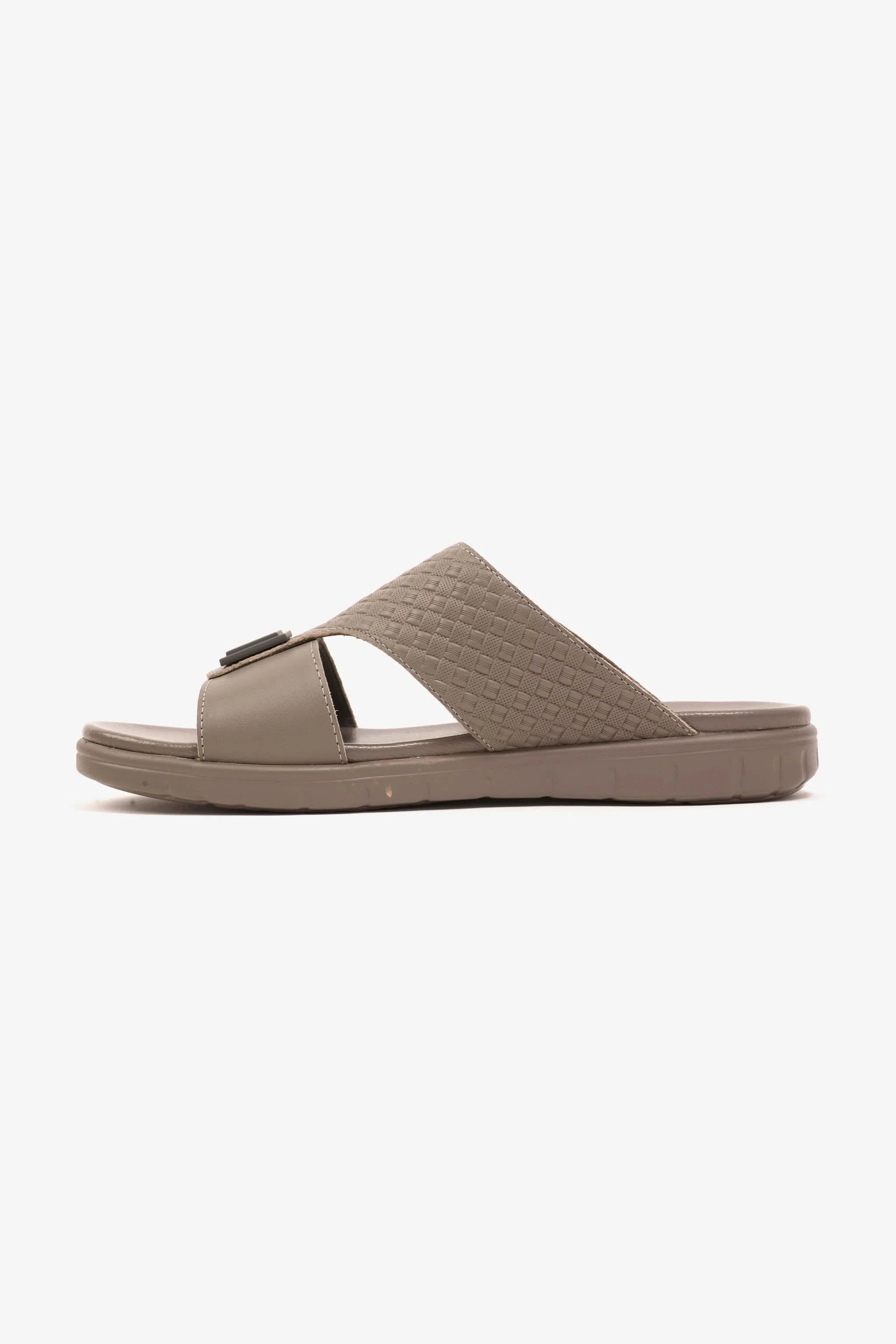 Comfort Plus Men's Embossed Leather Sandals with Antiskid Grip Stone - Seventy7