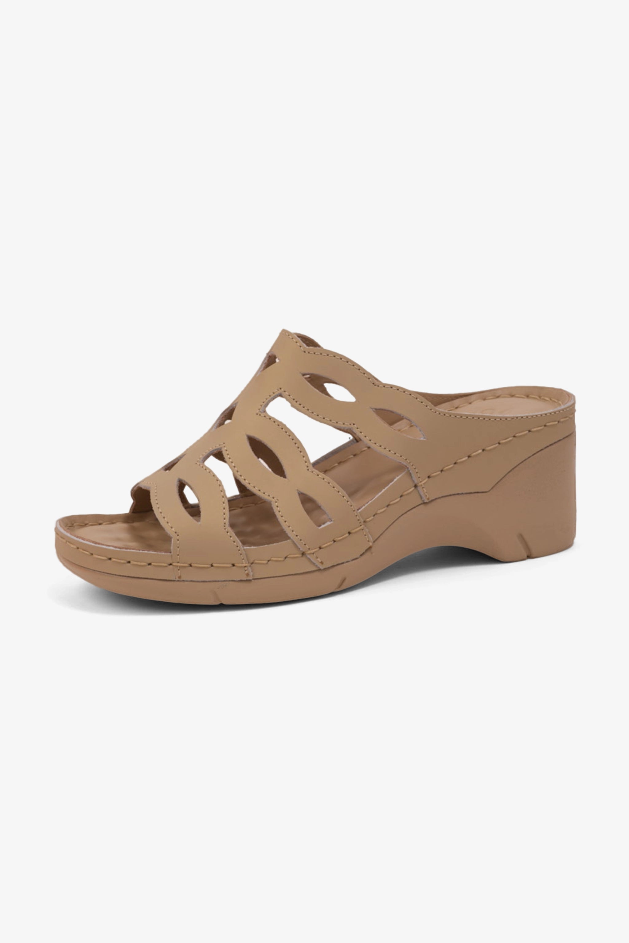 COMFORT PLUS LADIES SANDALS  - GG116 BEIGE - Seventy7
