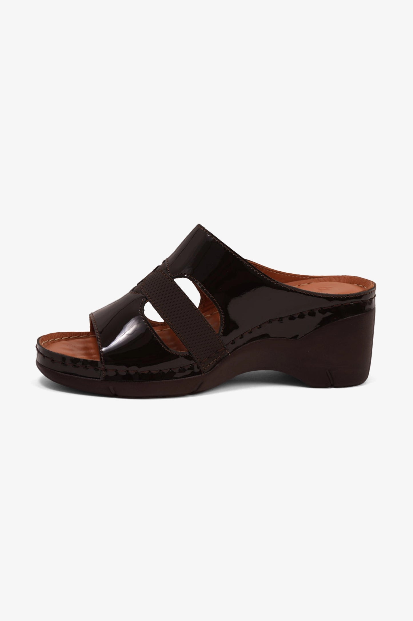 COMFORT PLUS LADIES SANDALS - GG115 BROWN - Seventy7