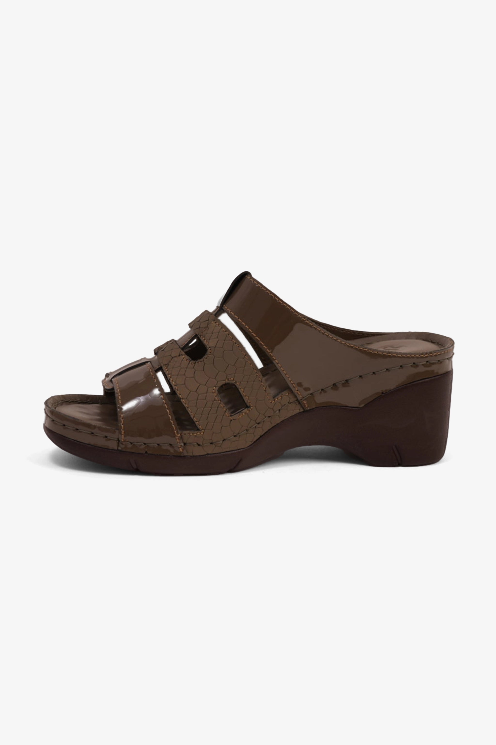 COMFORT PLUS LADIES SANDALS  - GG118 BROWN - Seventy7