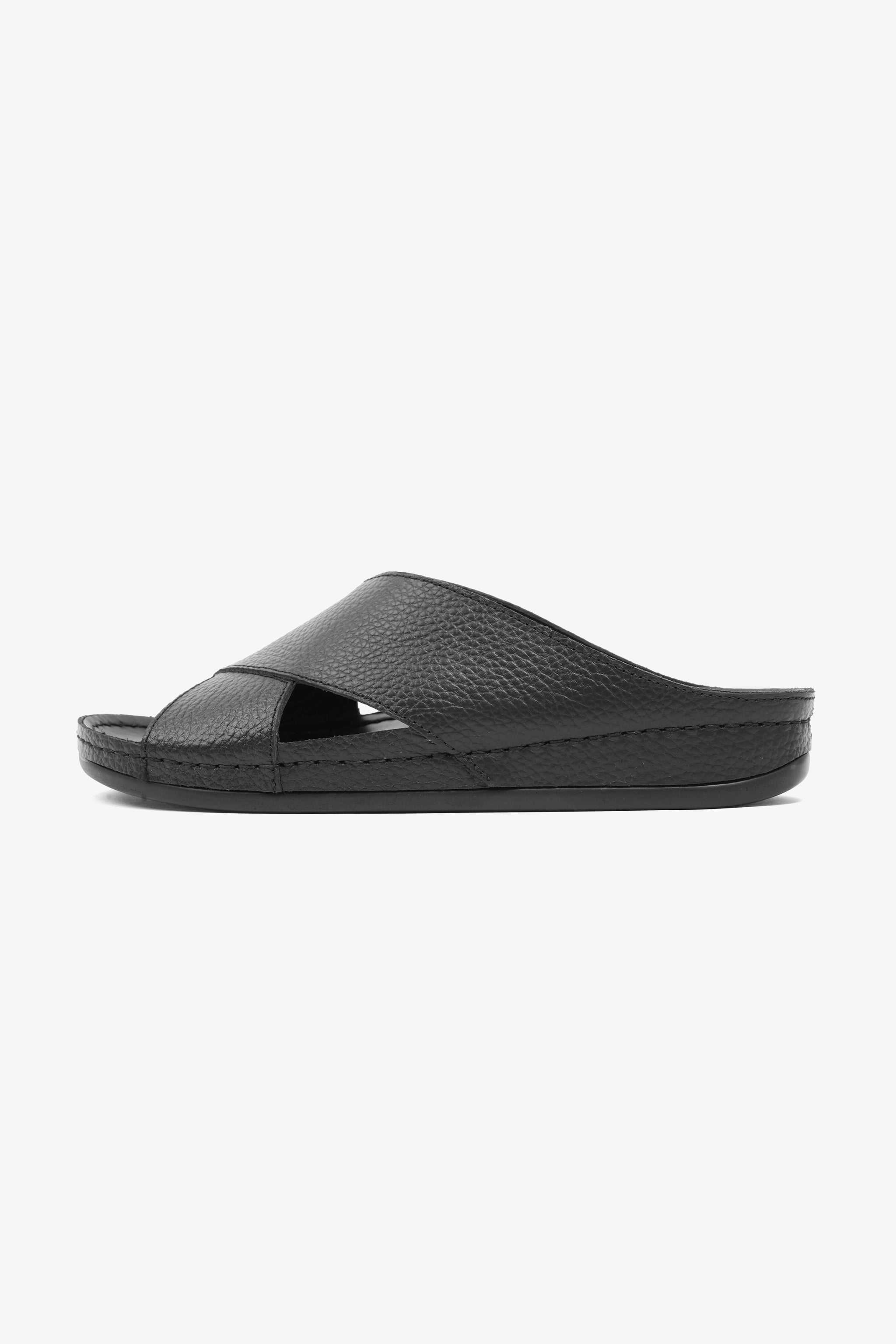 COMFORT PLUS MENS SANDALS  -  AV06 BLACK - Seventy7