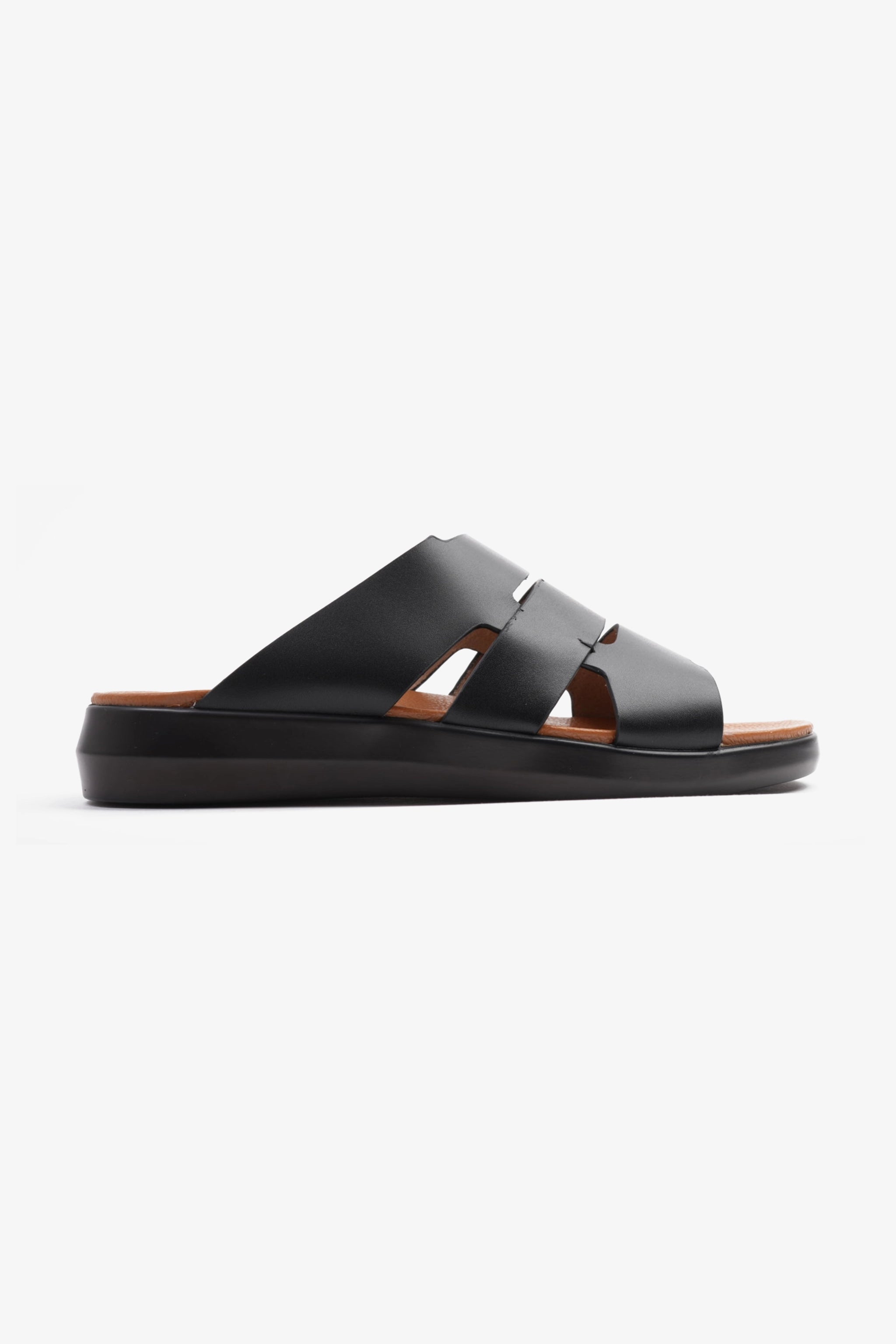 COMFORT PLUS MEN'S 2.2MM SANDALS BLACK - Seventy7