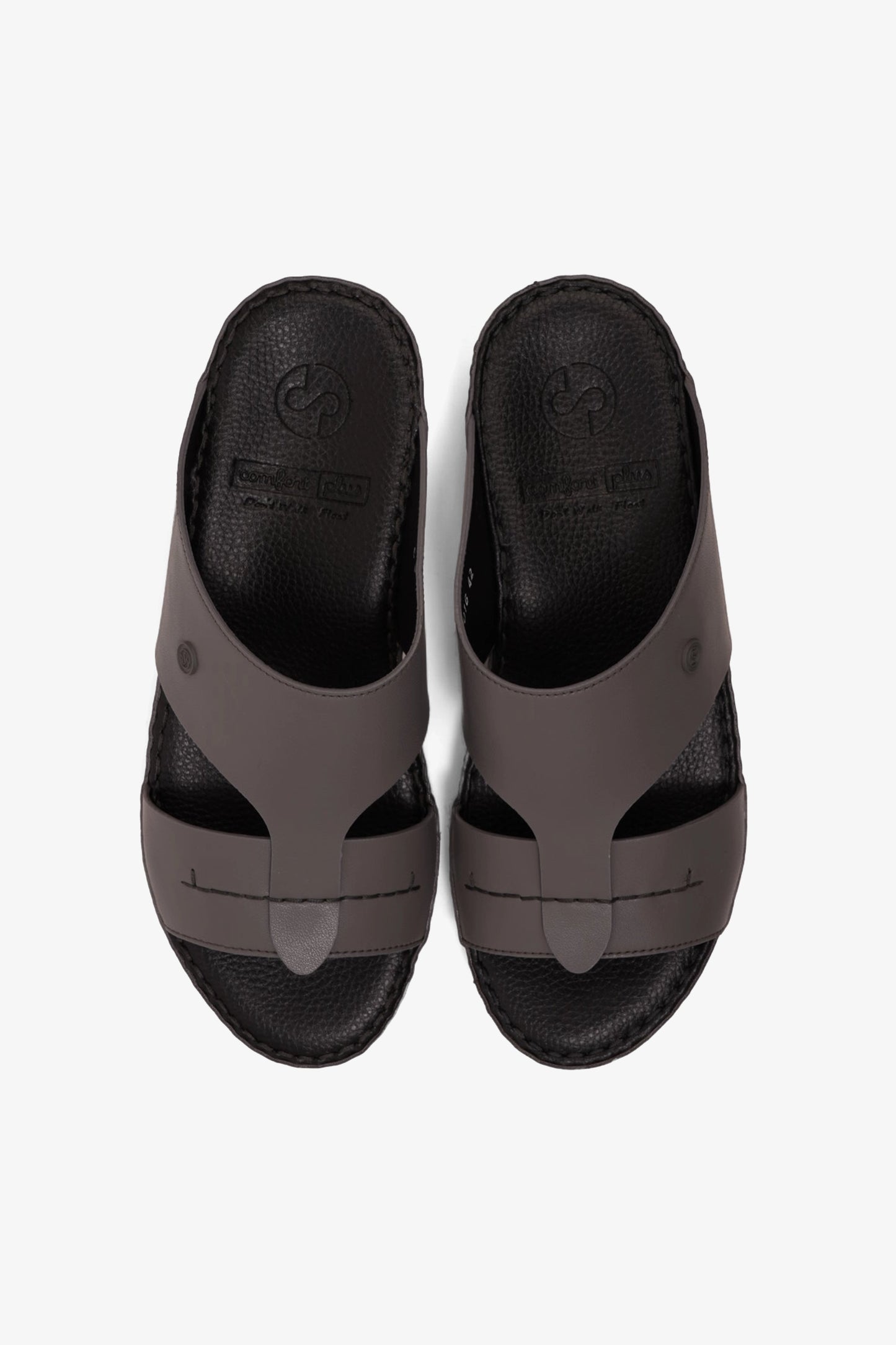 COMFORT PLUS MENS SANDALS  -  7016 DARK GREY - Seventy7
