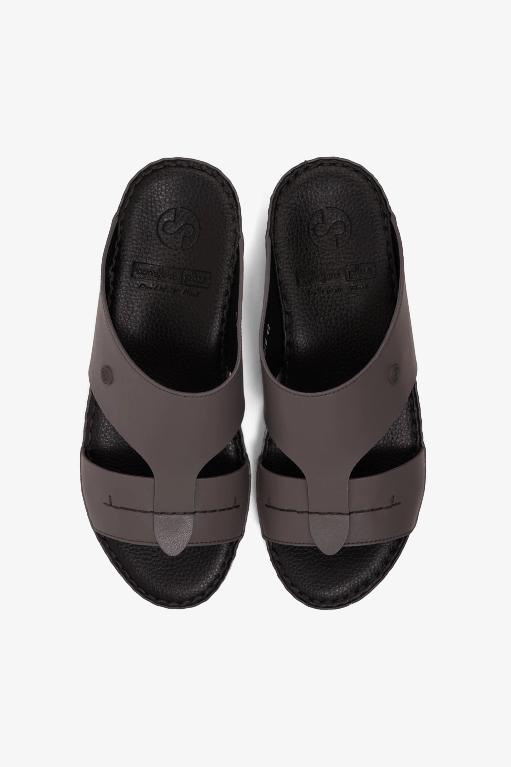 COMFORT PLUS MENS SANDALS  -  7016 DARK GREY - Seventy7