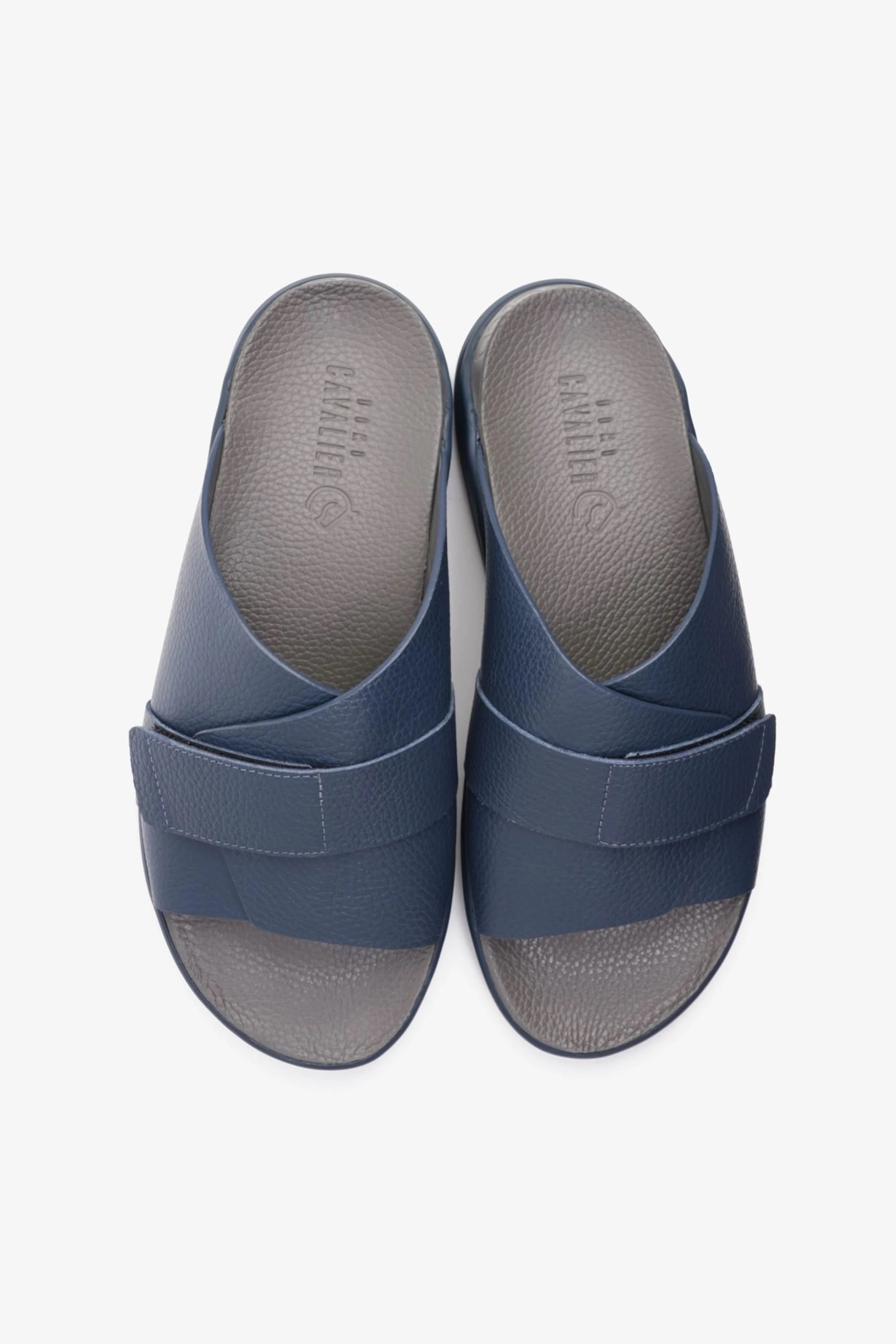 UOMO CAVALIER MEN'S STRAPPY SANDALS NAVY - Seventy7