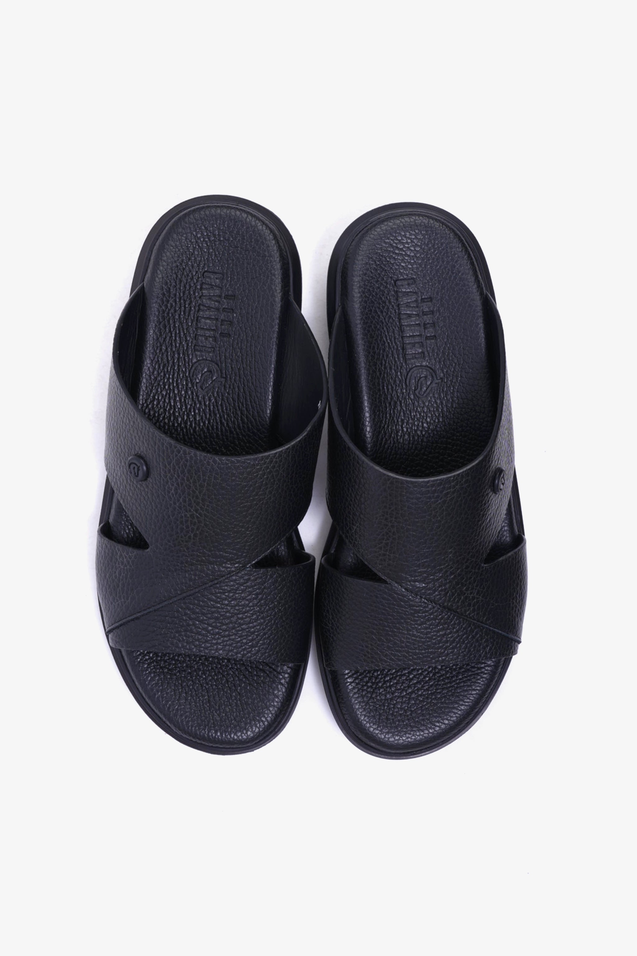 UOMO CAVALIER MENS SANDALS  -  ALP 115 BLACK - Seventy7