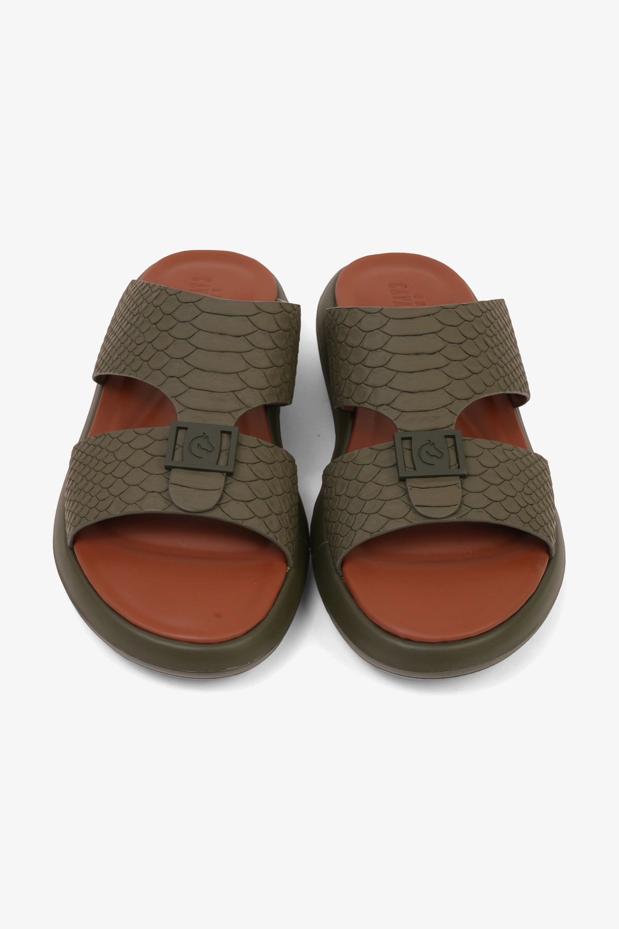 UOMO CAVALIER MENS VALUE ARABIC SANDALS OLIVE - Seventy7
